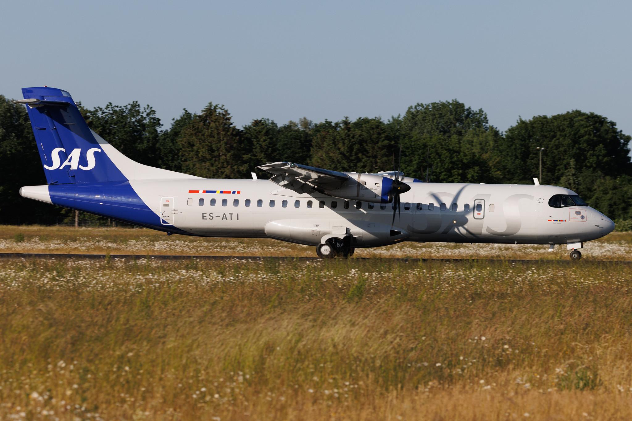 Hamburg Airport: SAS (SK / SAS) | Operator: Xfly | ATR 72-600 AT76 | ES-ATI | MSN 1075