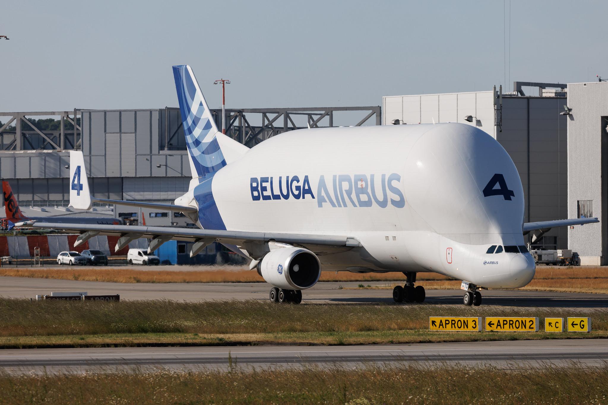 Hamburg Finkenwerder: Airbus Transport International (4Y / BGA) | Airbus A300-608ST Beluga A3ST | F-GSTD | MSN 776