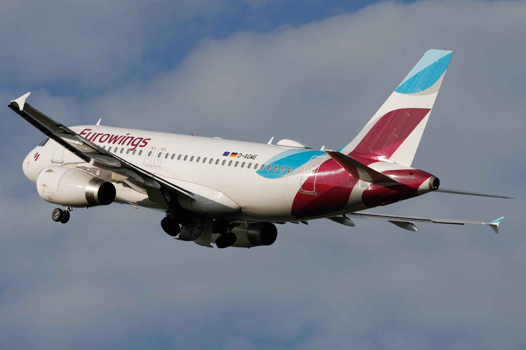 Hamburg Airport: Eurowings (EW / EWG) | Airbus A319-132 A319 | D-AGWE | MSN 3128