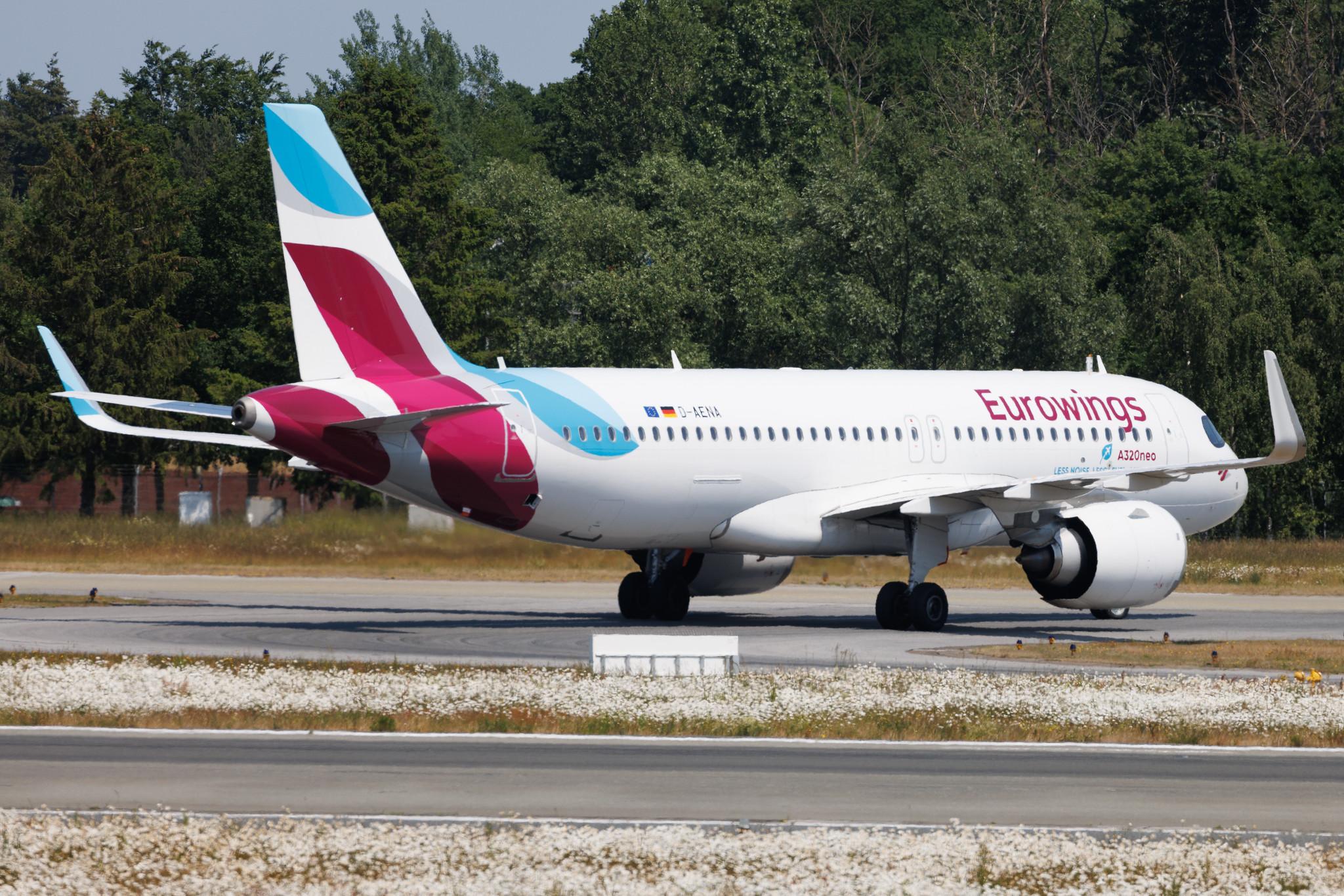 Hamburg Airport: Eurowings (EW / EWG) | Airbus A320-251N A20N | D-AENA | MSN 10758