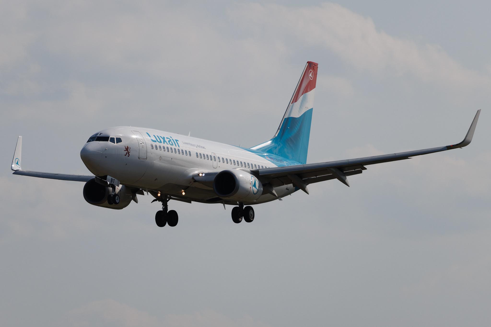 Luxembourg Findel Airport: Luxair (LG / LGL) | Boeing 737-7K2 B737 | LX-LBT | MSN 30371