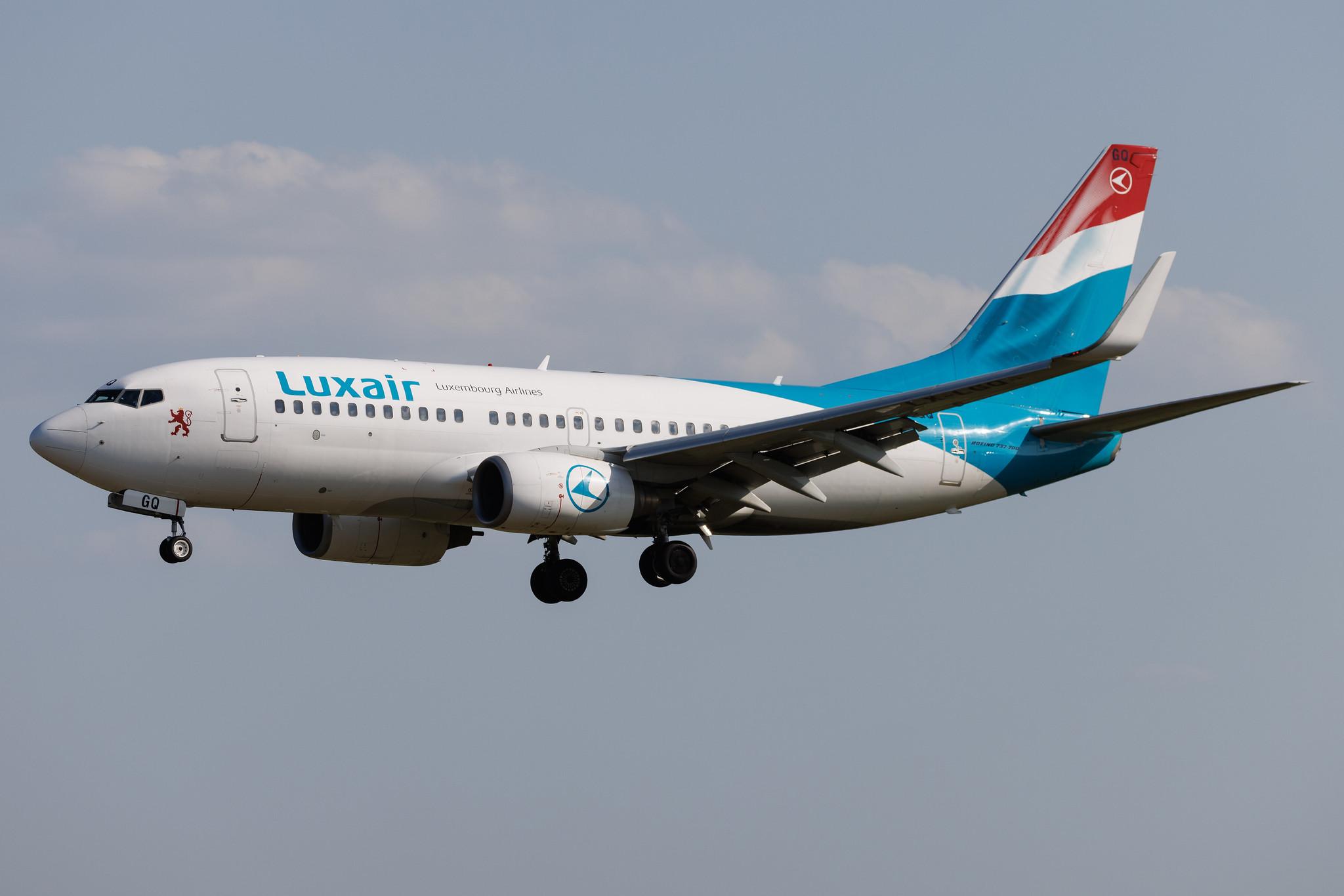 Luxembourg Findel Airport: Luxair (LG / LGL) | Boeing 737-7C9 B737 | LX-LGQ | MSN 33802