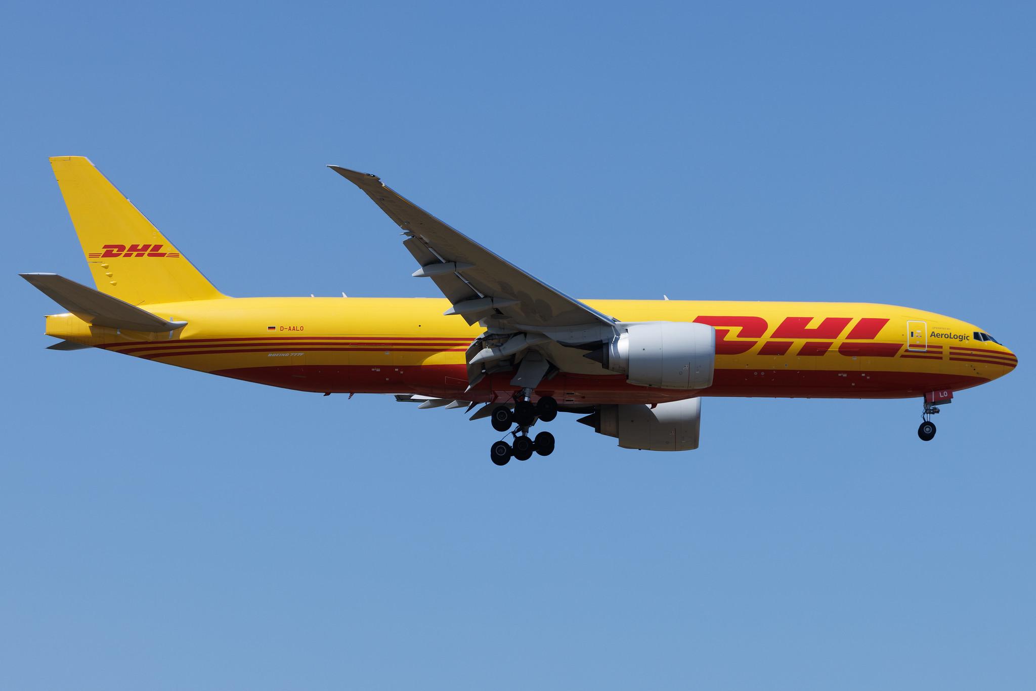 Frankfurt Airport: DHL (D0 / DHK) | Operator: AeroLogic | Boeing 777-F B77L | D-AALO | MSN 66085