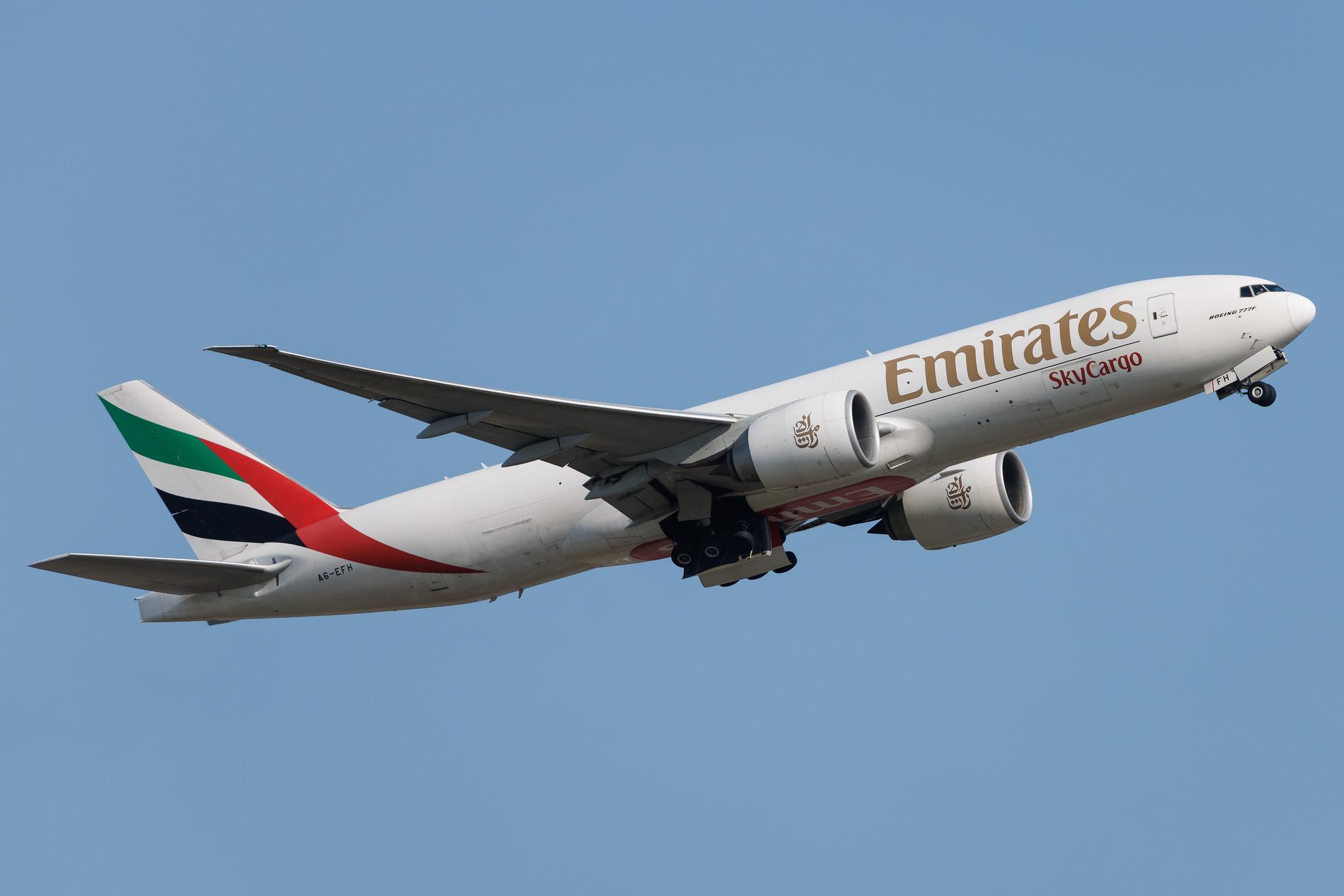 Frankfurt Airport: Emirates SkyCargo (EK / UAE) | Operator: Emirates | Boeing 777-F1H B77L | A6-EFH | MSN 35608