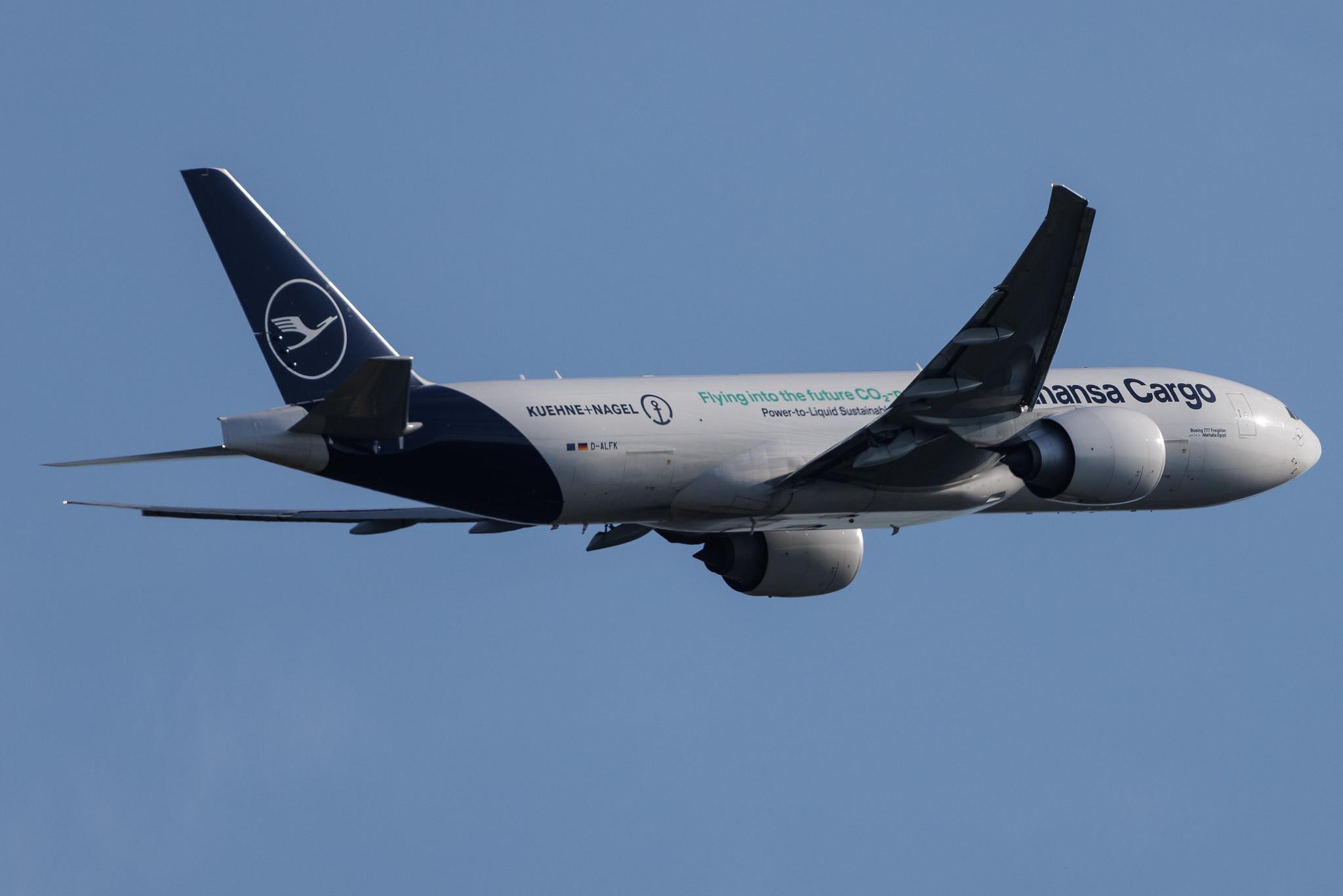 Frankfurt Airport: Lufthansa Cargo (/ GEC) | Livery: Kühne+Nagel Livery | Boeing 777-F B77L | D-ALFK | MSN 67146