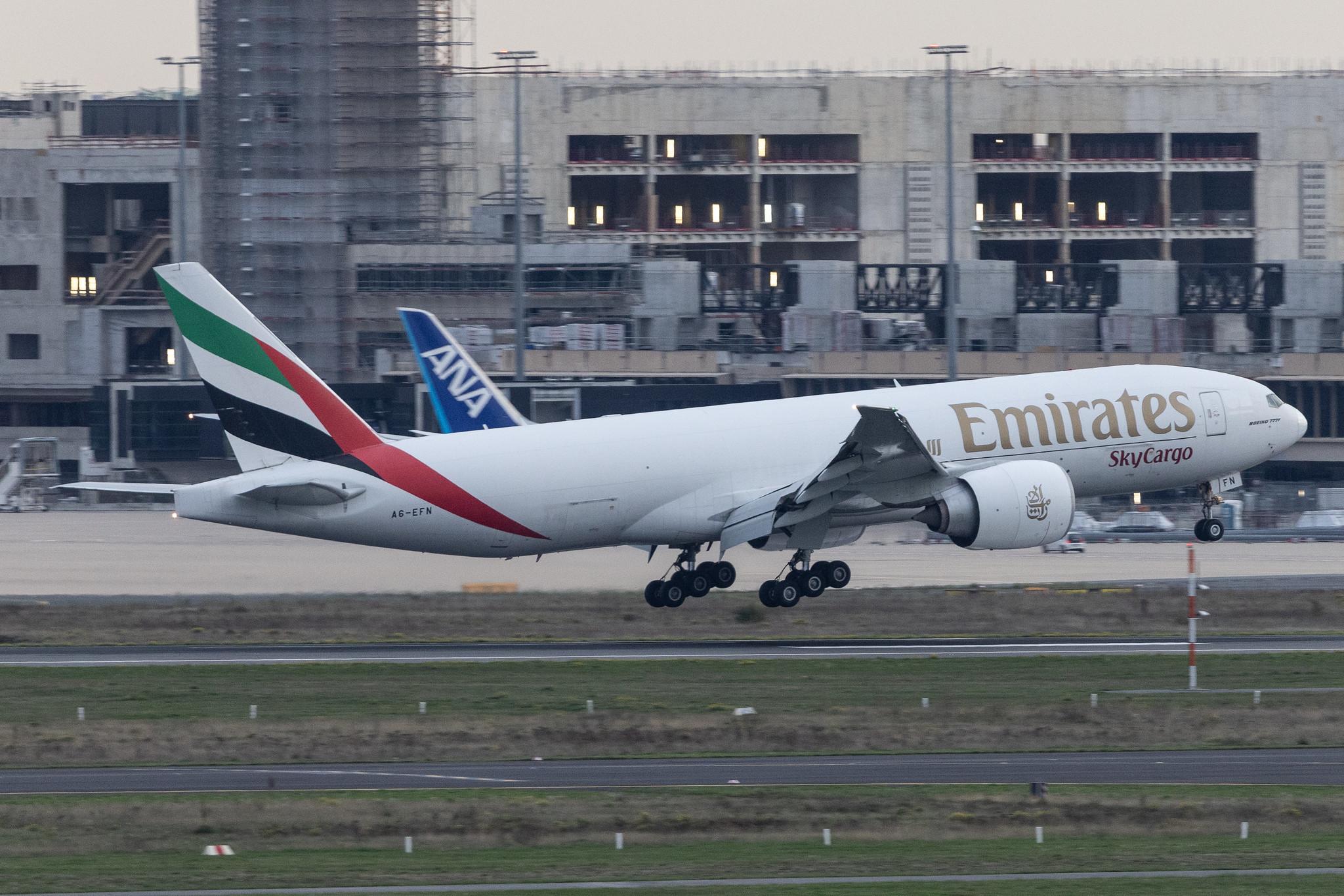 Frankfurt Airport: Emirates SkyCargo (EK / UAE) | Operator: Emirates | Boeing 777-F1H B77L | A6-EFN | MSN 42232