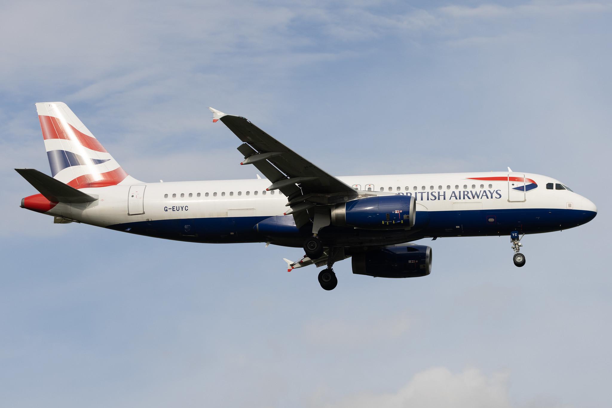 London Heathrow: British Airways (BA / BAW) | Airbus A320-232 A320 | G-EUYC | MSN 3721