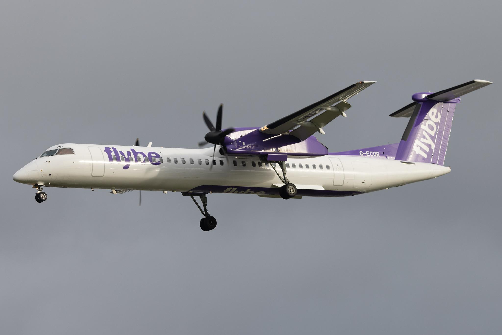London Heathrow: Flybe (BE / BEE) | De Havilland Canada Dash 8-400 DH8D | G-ECOR | MSN 4248