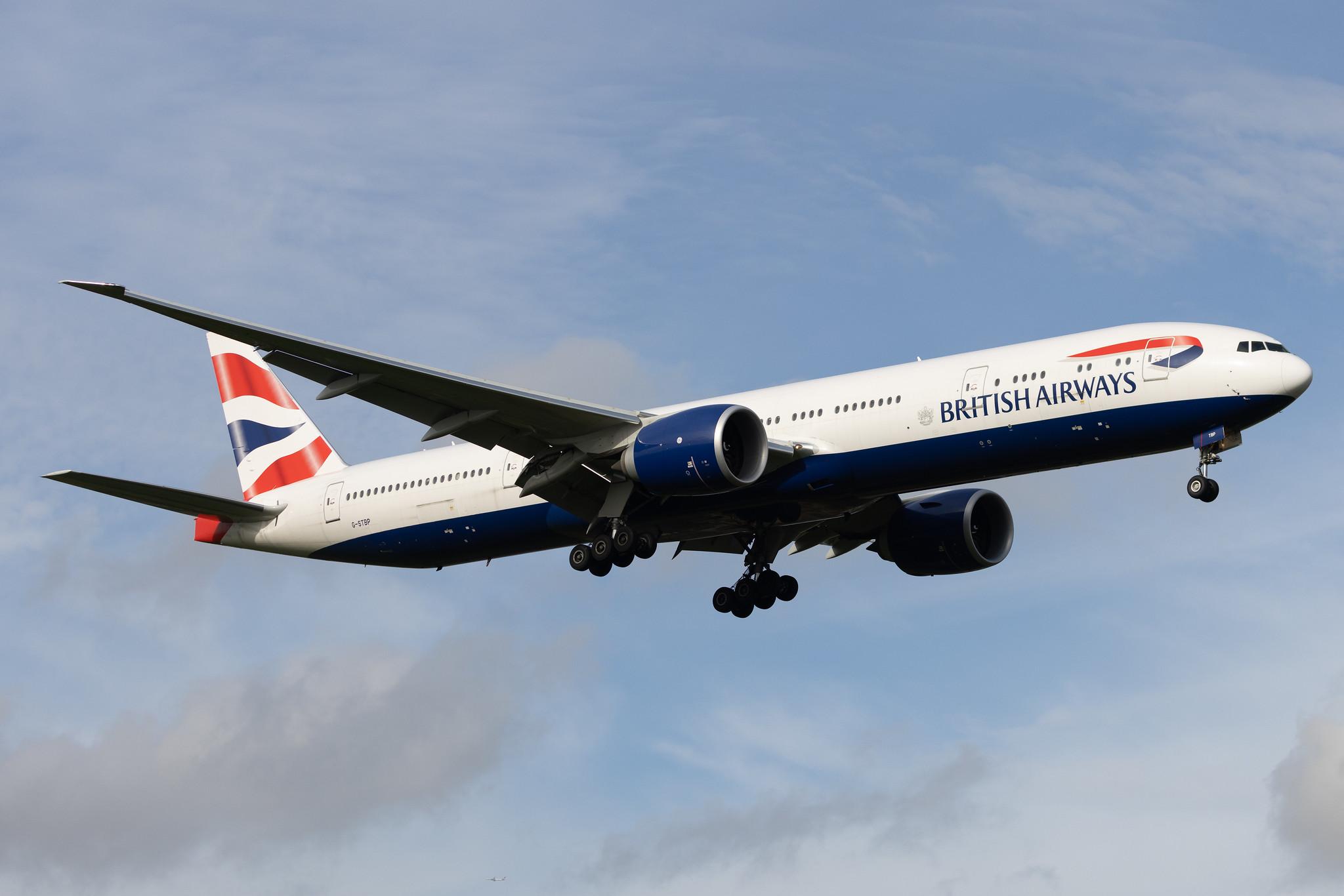 London Heathrow: British Airways (BA / BAW) | Boeing 777-300(ER) B77W | G-STBP | MSN 66633