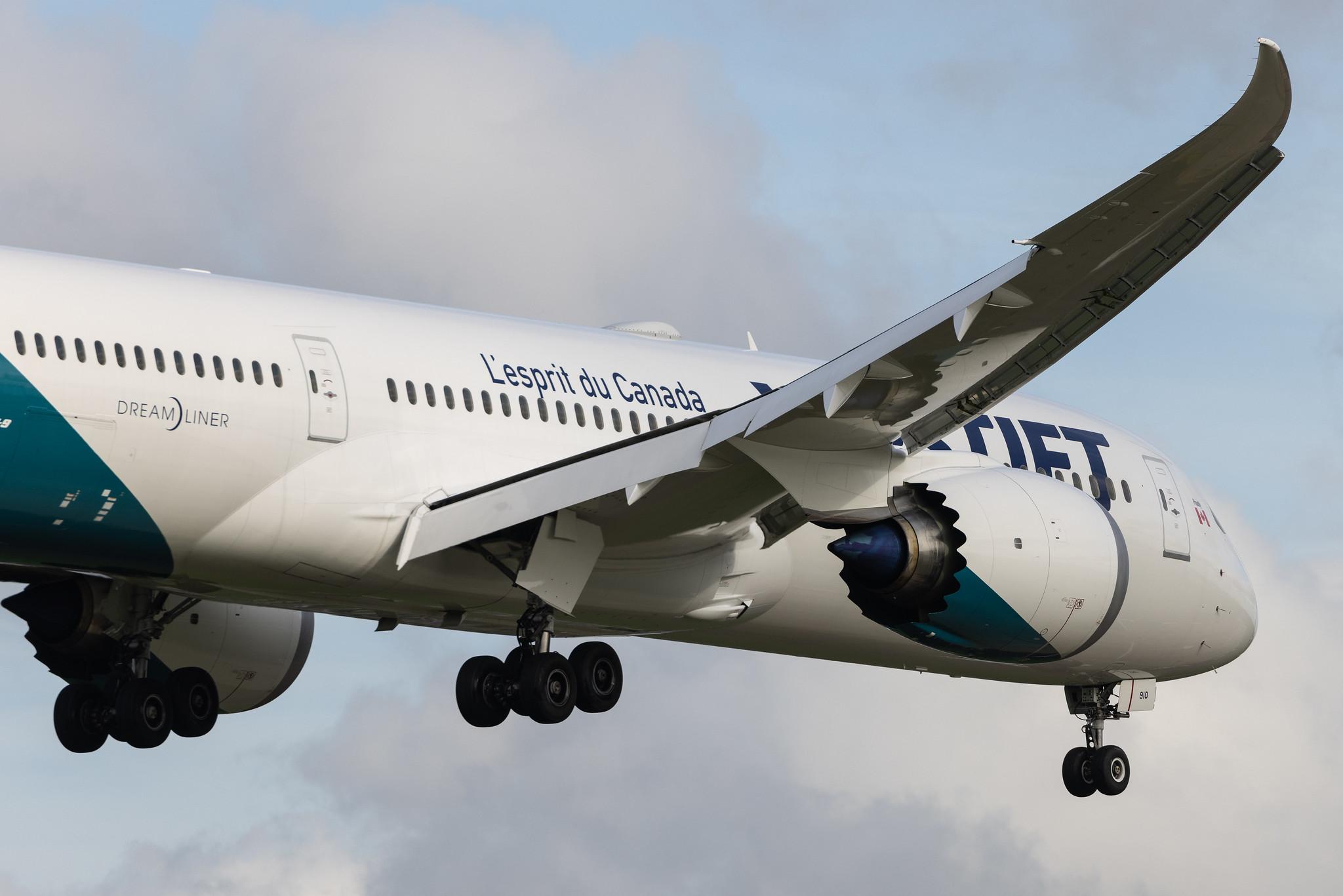 London Heathrow: WestJet (WS / WJA) | Boeing 787-9 Dreamliner B789 | C-FAJA | MSN 64982