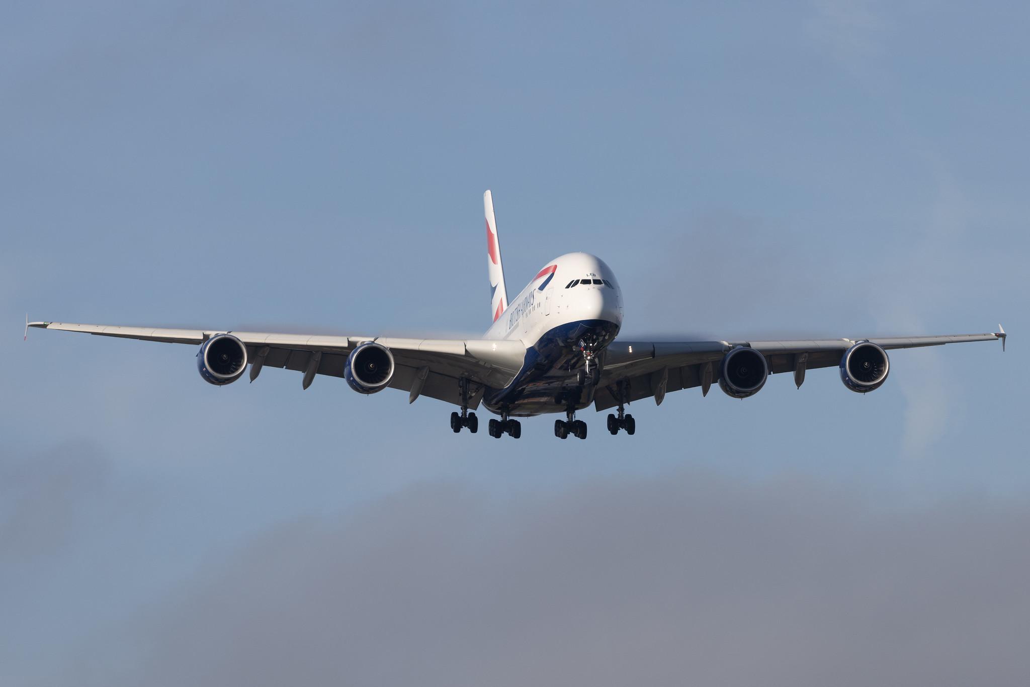 London Heathrow: British Airways (BA / BAW) | Airbus A380-841 A388 | G-XLEB | MSN 121