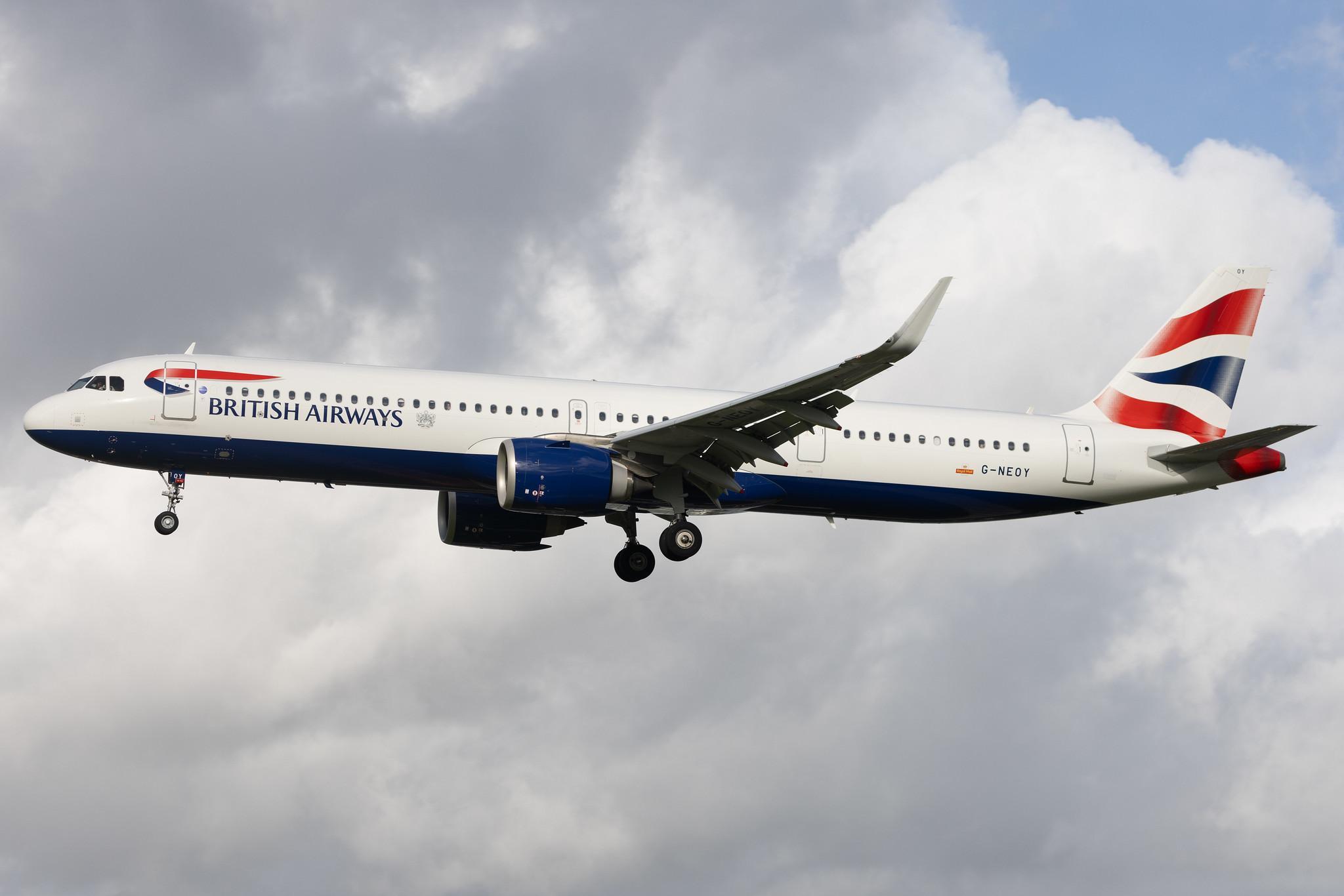 London Heathrow: British Airways (BA / BAW) | Airbus A321-251NX A21N | G-NEOY | MSN 9209