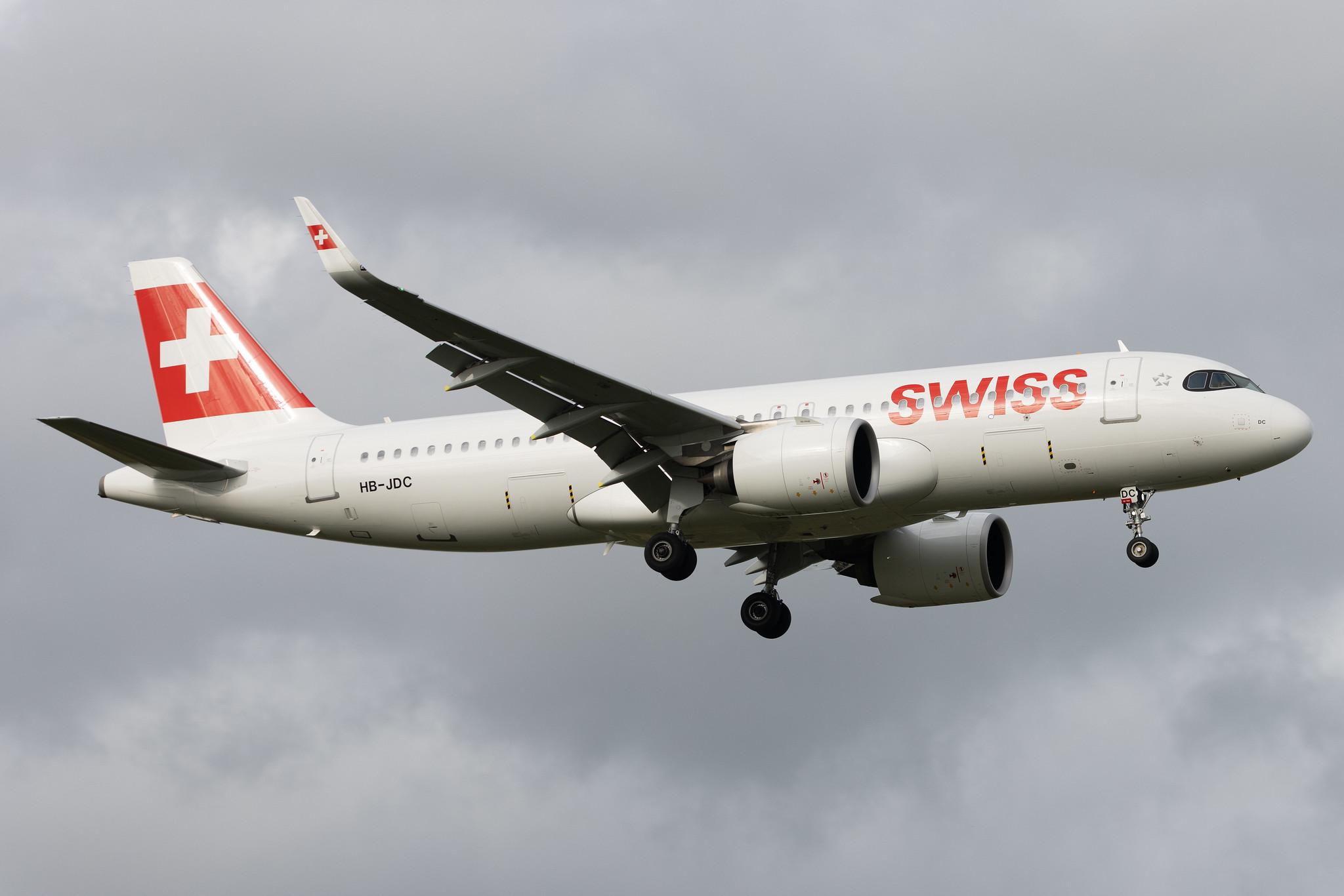 London Heathrow: Swiss (LX / SWR) | Airbus A320-271N A20N | HB-JDC | MSN 10242