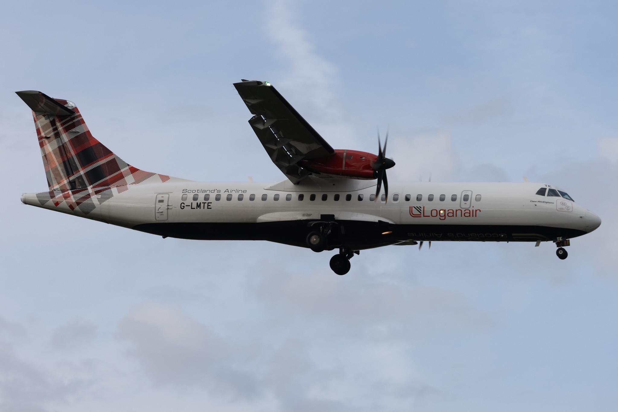 London Heathrow: Loganair (LM / LOG) | ATR 72-600 AT76 | G-LMTE | MSN 1283