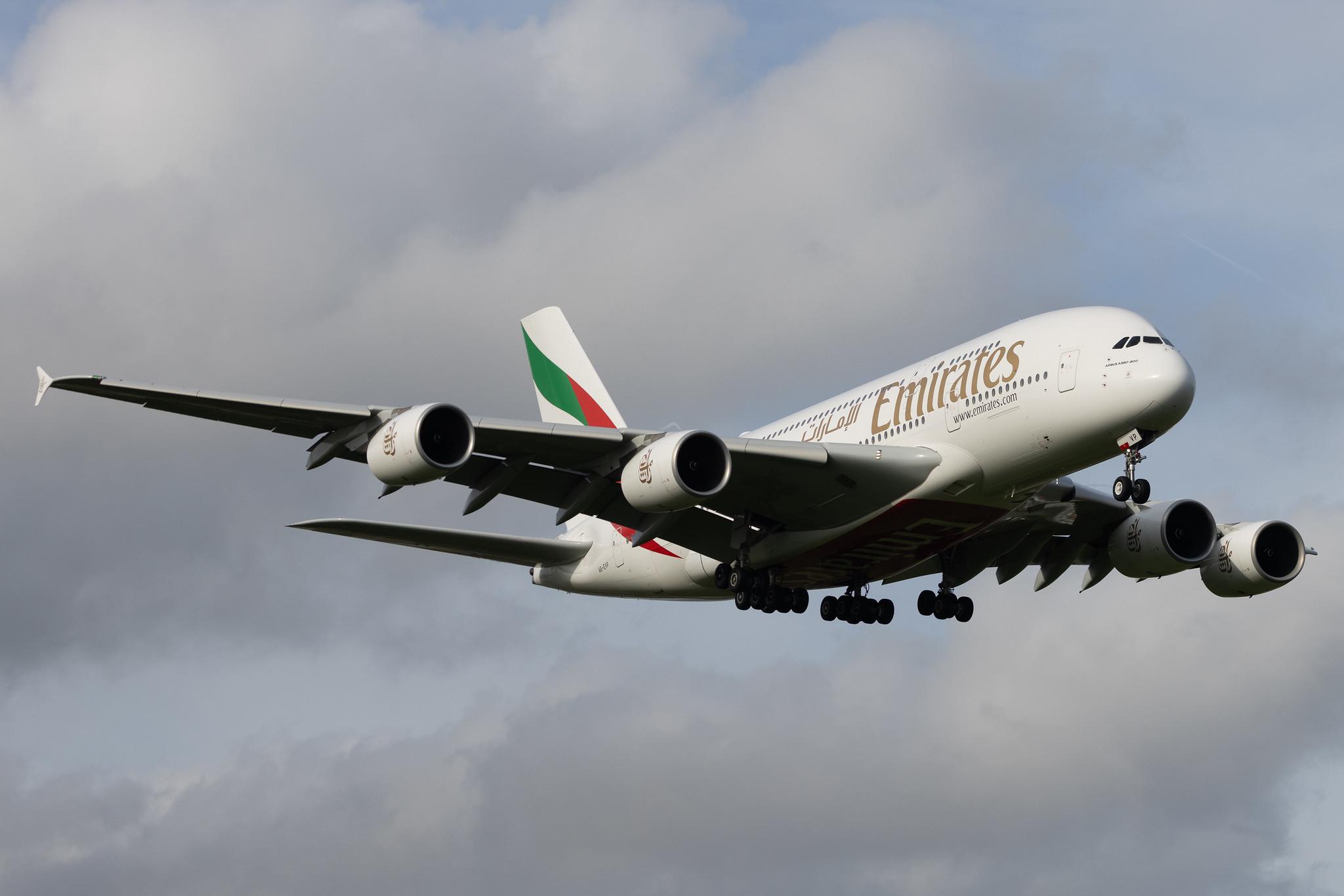 London Heathrow: Emirates (EK / UAE) | Airbus A380-842 A388 | A6-EVP | MSN 269