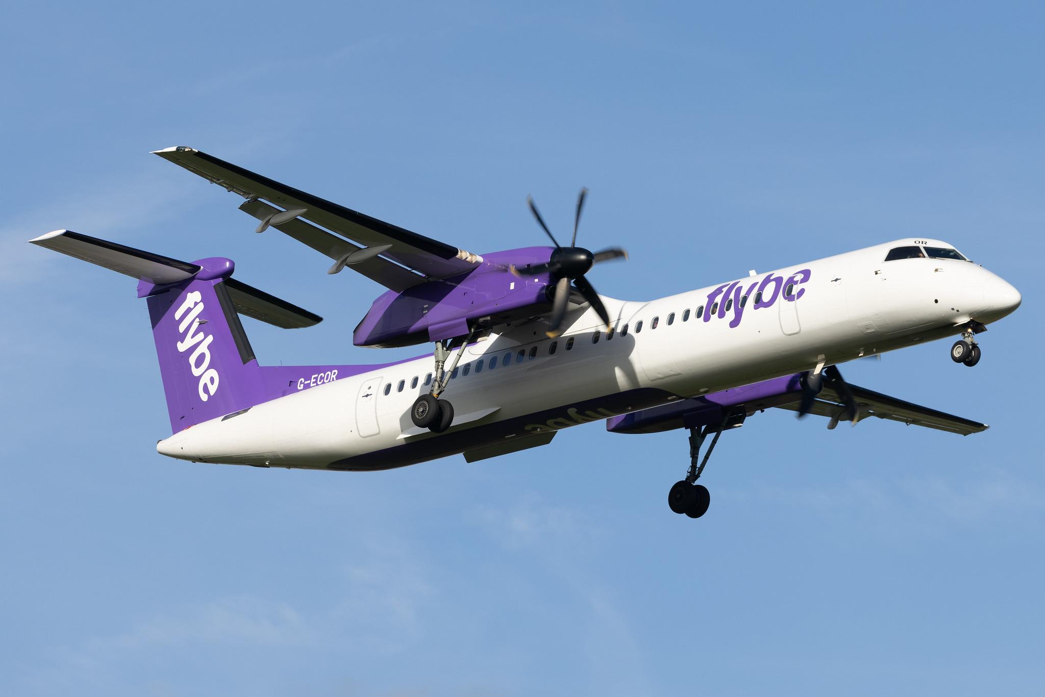 London Heathrow: Flybe (BE / BEE) | De Havilland Canada Dash 8-400 DH8D | G-ECOR | MSN 4248