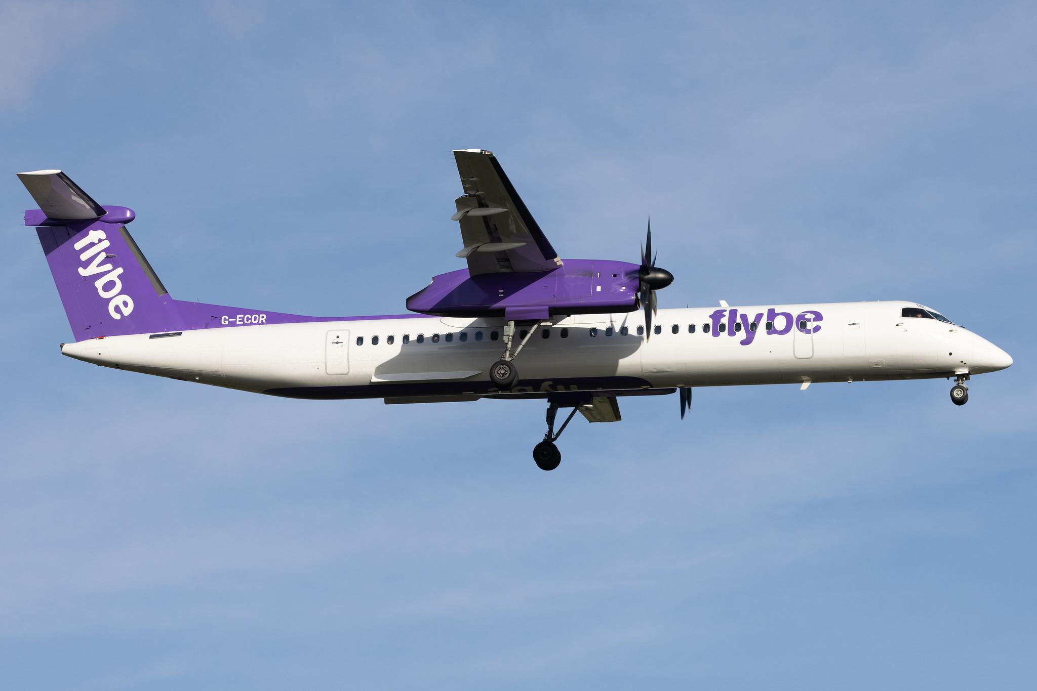 London Heathrow: Flybe (BE / BEE) | De Havilland Canada Dash 8-400 DH8D | G-ECOR | MSN 4248