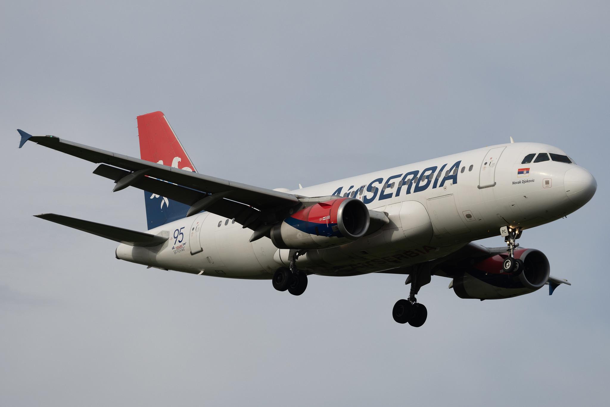 London Heathrow: AirSERBIA (JU / ASL) | Airbus A319-132 A319 | YU-APC | MSN 02621