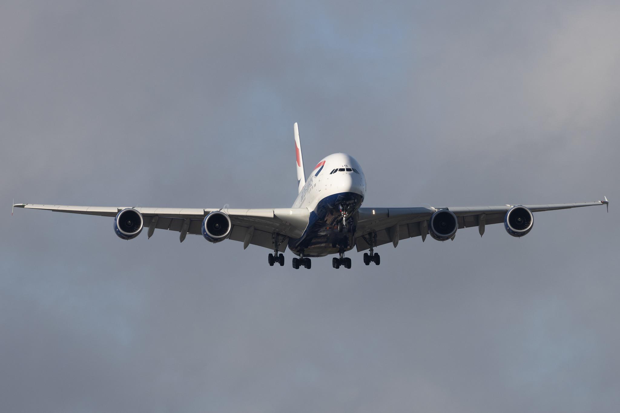 London Heathrow: British Airways (BA / BAW) | Airbus A380-841 A388 | G-XLEG | MSN 161