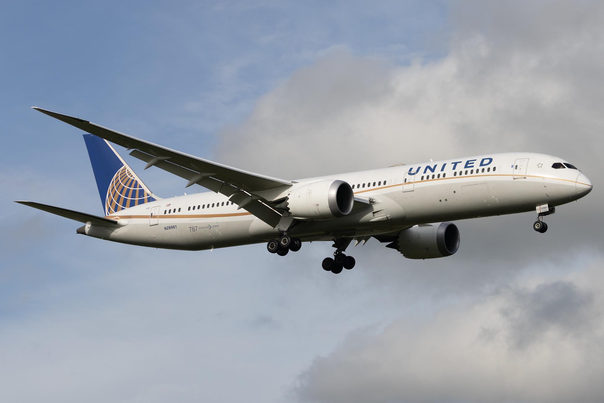 London Heathrow: United Airlines (UA / UAL) | Boeing 787-9 Dreamliner B789 | N29961 | MSN 37811