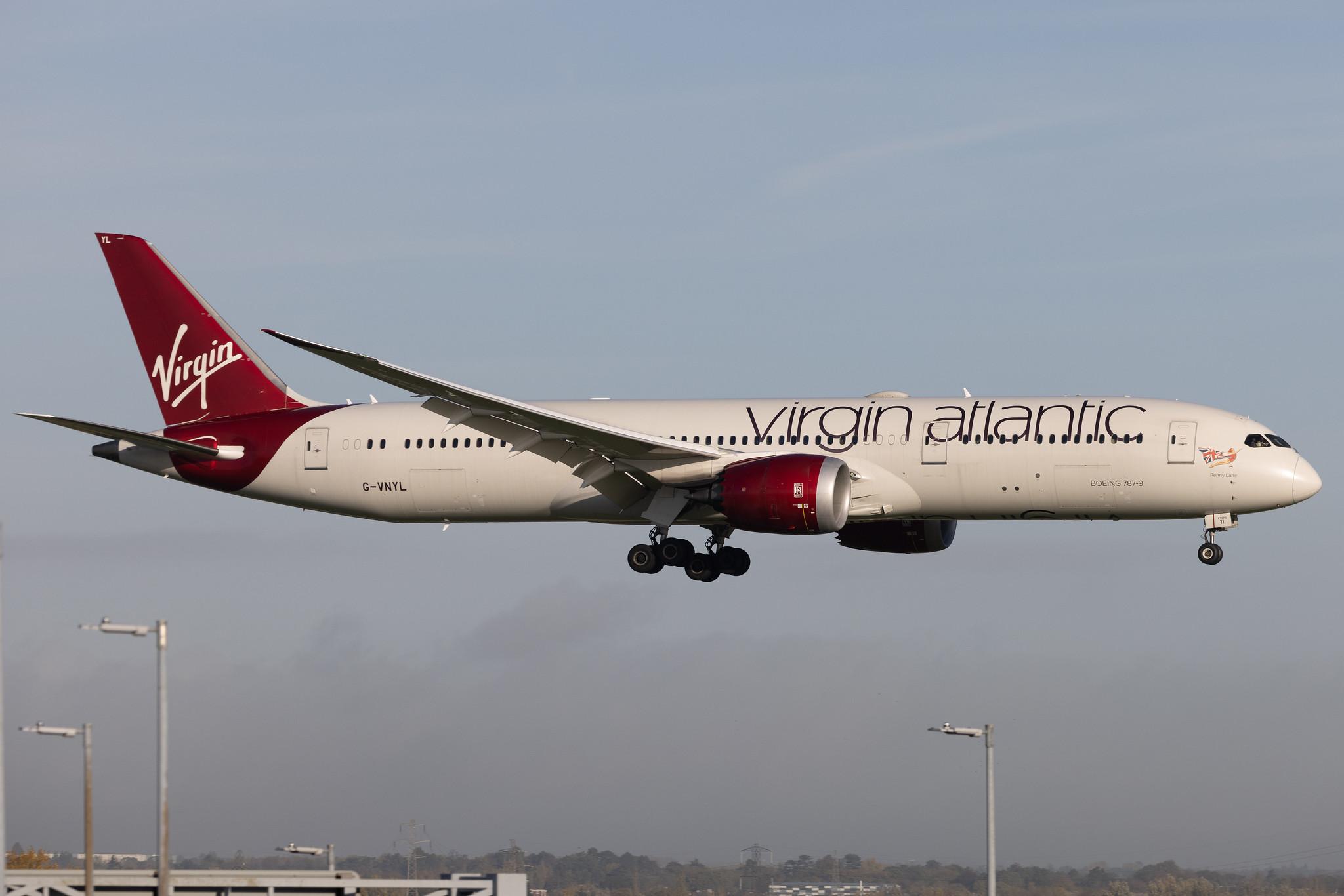 London Heathrow: Virgin Atlantic (VS / VIR) | Boeing 787-9 Dreamliner B789 | G-VNYL | MSN 37981