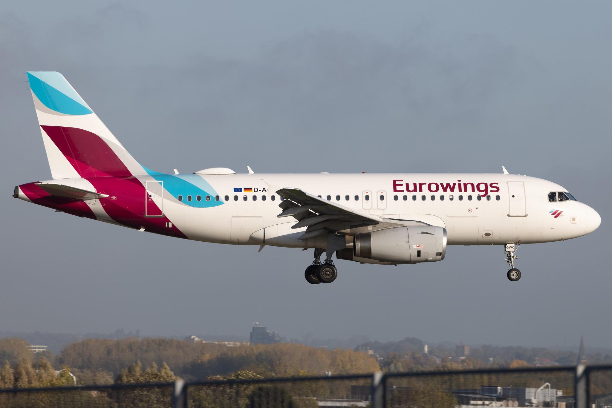 London Heathrow: Eurowings (EW / EWG) | Airbus A319-132 A319 | D-AGWC | MSN 2976