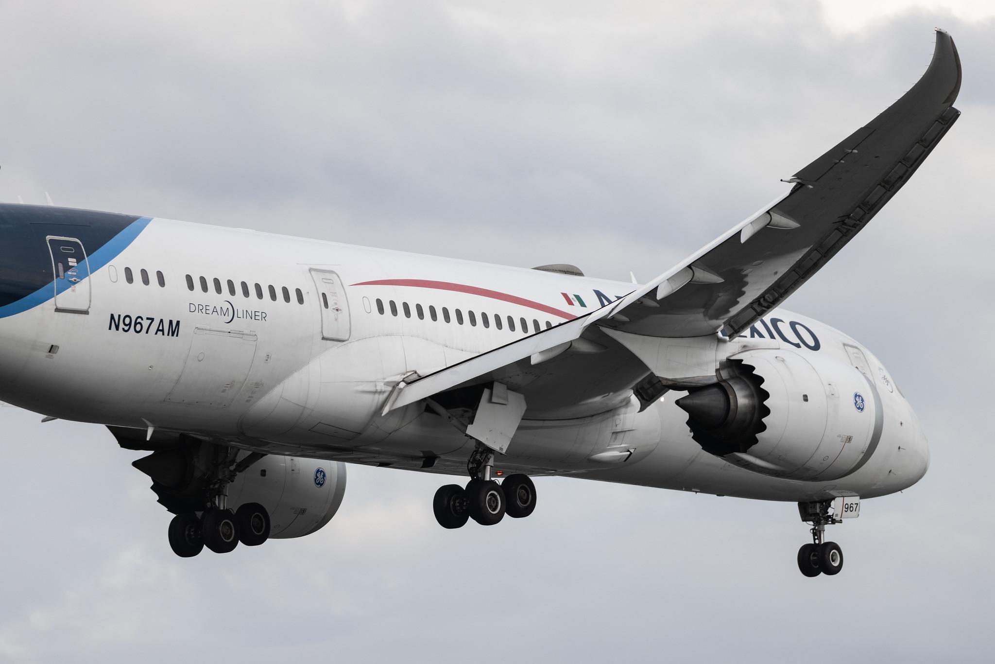 London Heathrow: Aeromexico (AM / AMX) | Boeing 787-8 Dreamliner B788 | N967AM | MSN 35312