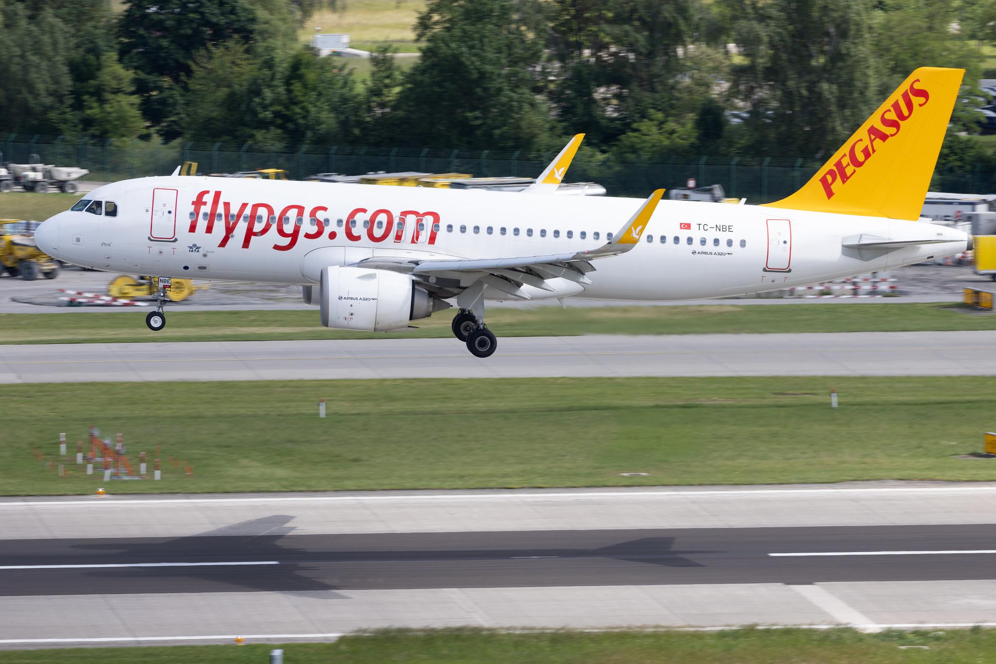 Flughafen Zürich: Pegasus Airlines (PC / PGT) | Airbus A320-251N A20N | TC-NBE | MSN 7380