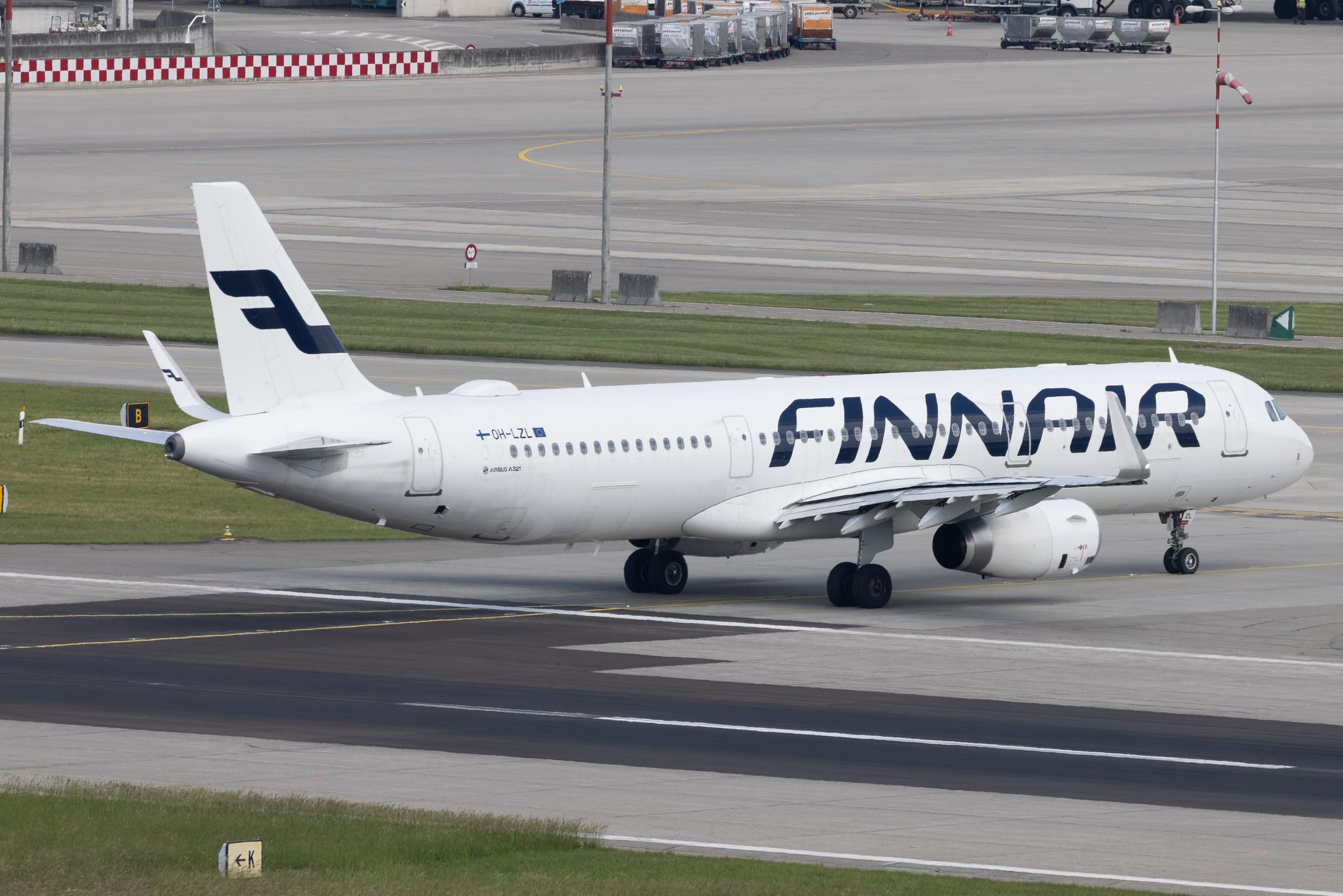 Flughafen Zürich: Finnair (AY / FIN) | Airbus A321-231 A321 | OH-LZL | MSN 6083
