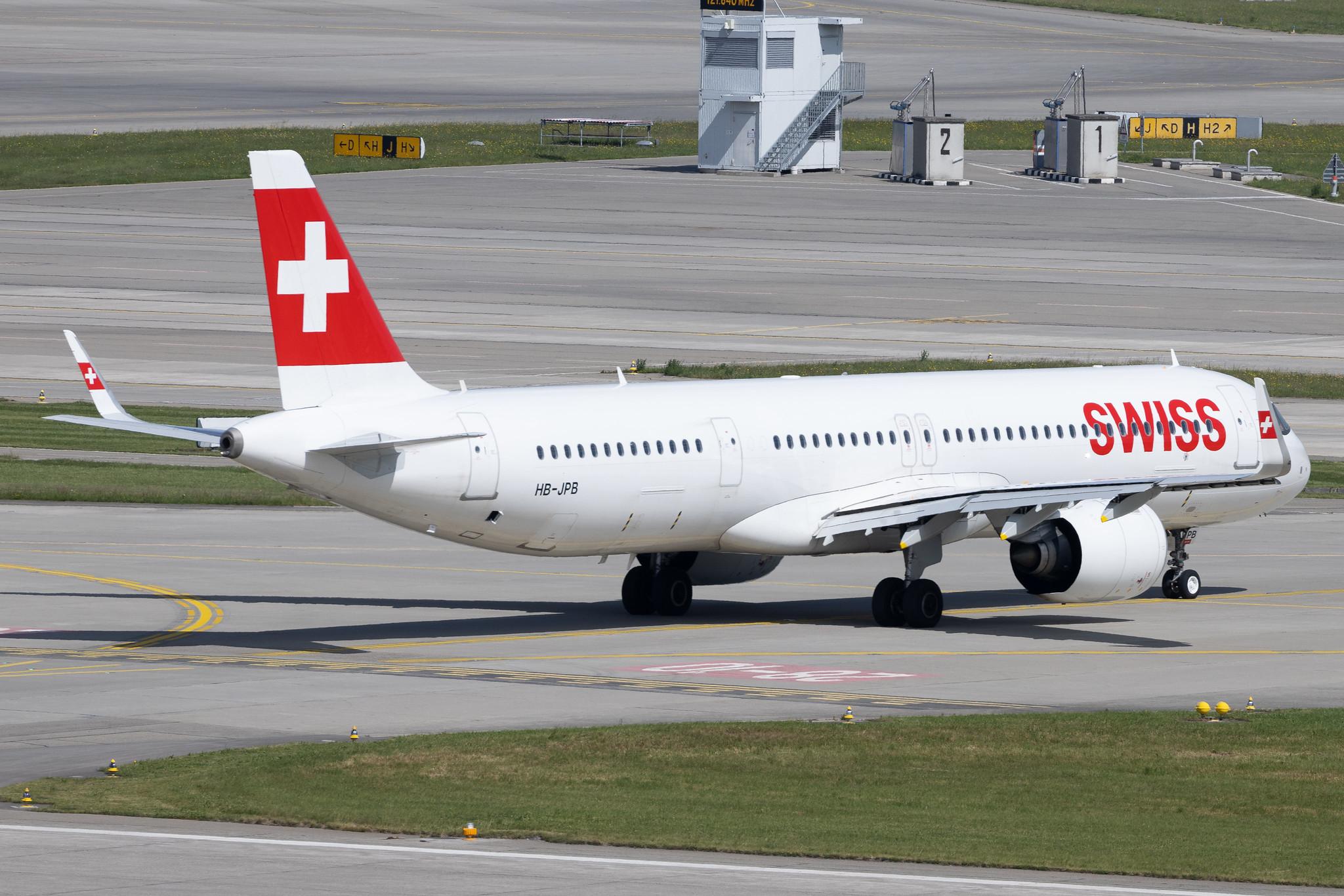 Flughafen Zürich: Swiss (LX / SWR) | Airbus A321-271NX A21N | HB-JPB | MSN 61333
