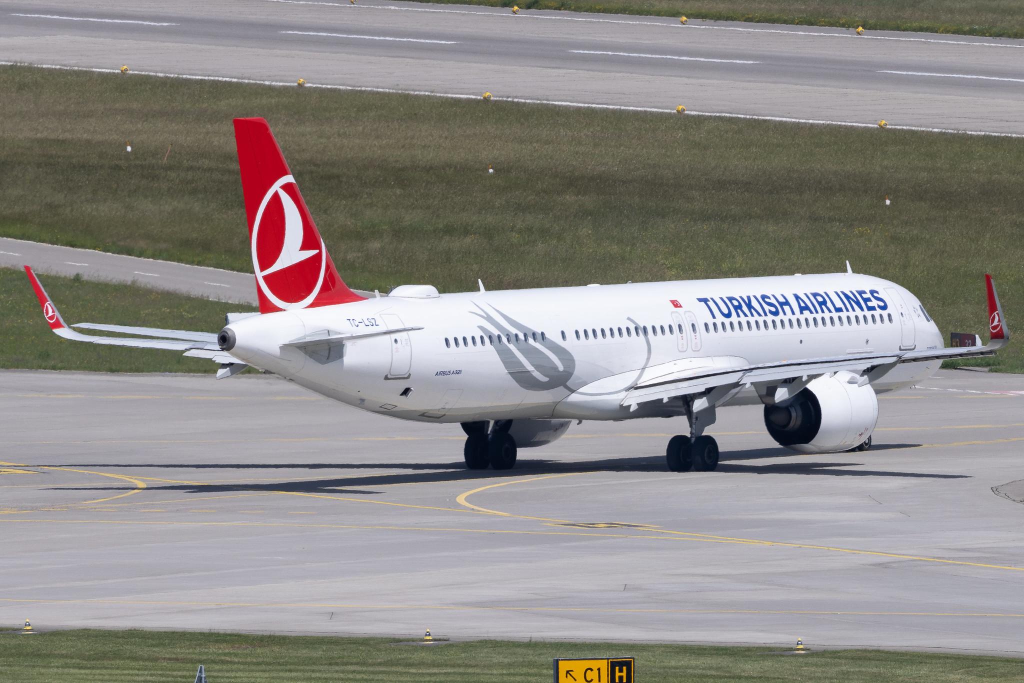 Flughafen Zürich: Turkish Airlines (TK / THY) | Airbus A321-271NX A21N | TC-LSZ | MSN 09452
