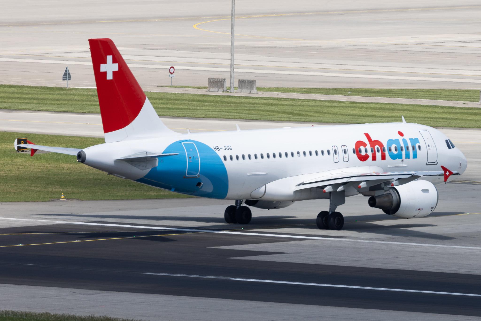 Flughafen Zürich: Chair Airlines (GM / GSW) | Airbus A319-112 A319 | HB-JOG | MSN 3818