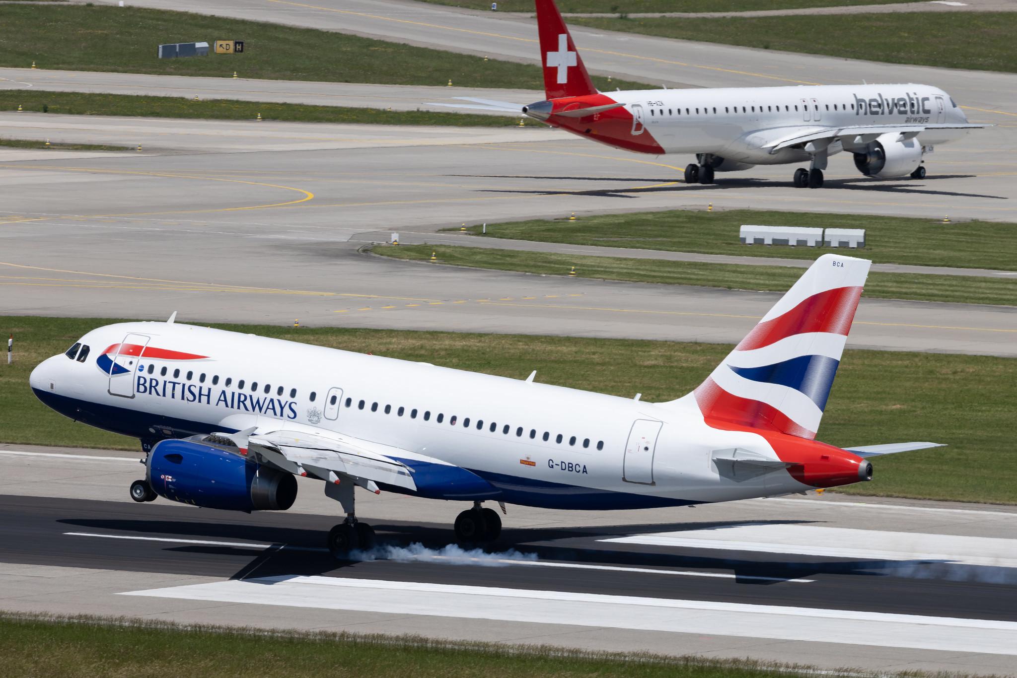 Flughafen Zürich: British Airways (BA / BAW) | Airbus A319-131 A319 | G-DBCA | MSN 2098