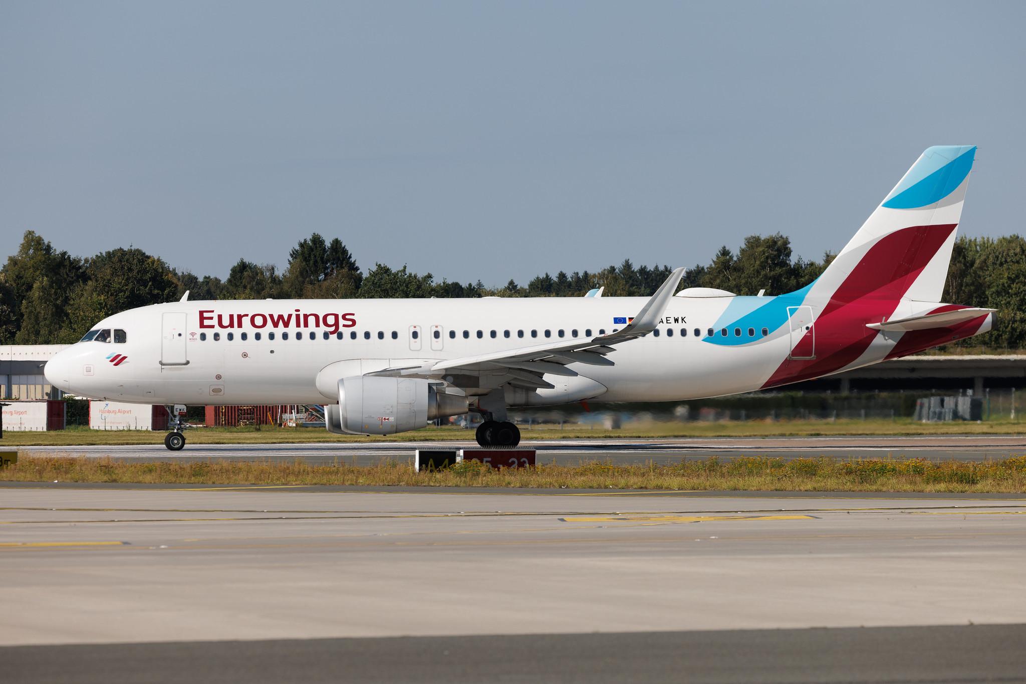 Hamburg Airport: Eurowings (EW / EWG) | Airbus A320-214 A320 | D-AEWK | MSN 7261