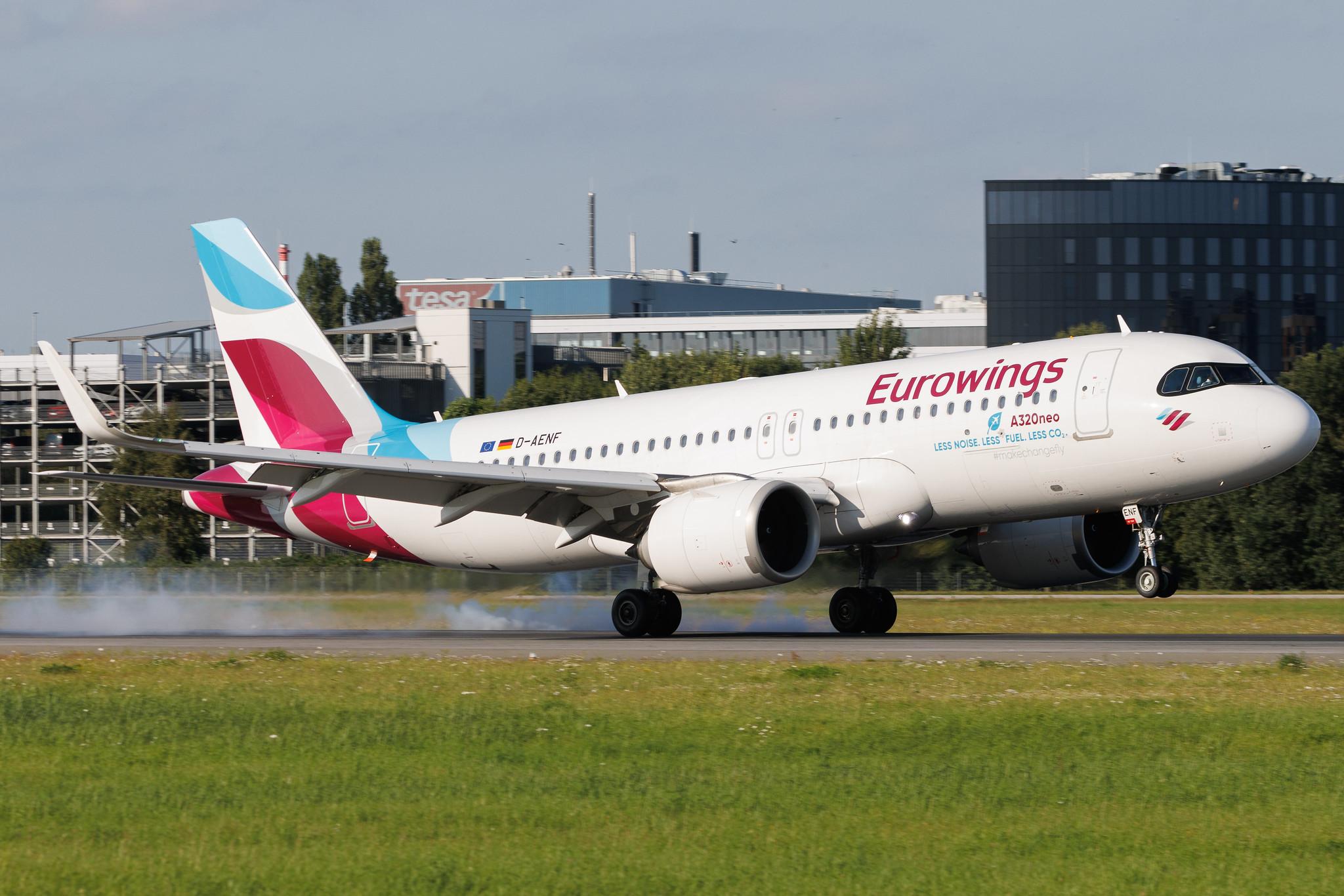 Hamburg Airport: Eurowings (EW / EWG) | Airbus A320-251N A20N | D-AENF | MSN 10674
