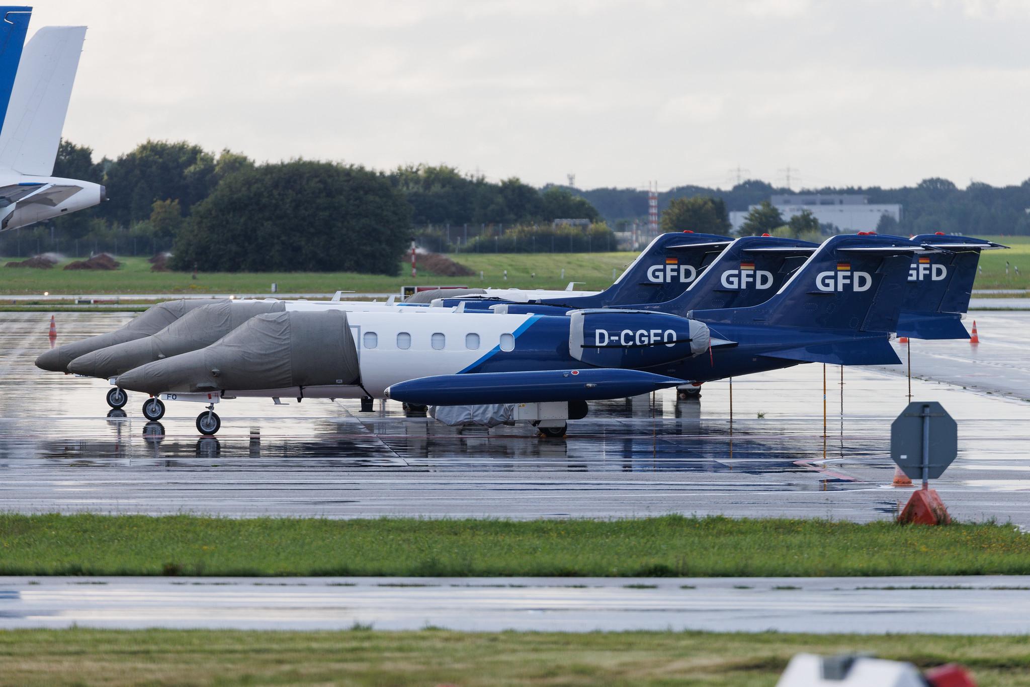 Hamburg Airport: Gesellschaft fur Flugzieldarstellung (/ GFD) | Operator: Gesellschaft Fur Flugzieldarstellung | Learjet 35 LJ35 | D-CGFO | MSN 35-614