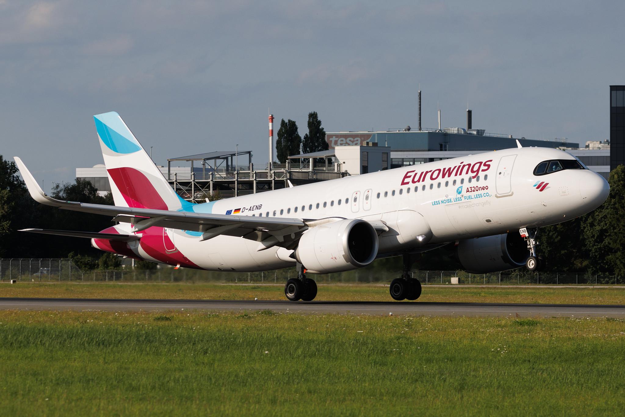 Hamburg Airport: Eurowings (EW / EWG) | Airbus A320-251N A20N | D-AENB | MSN 10798