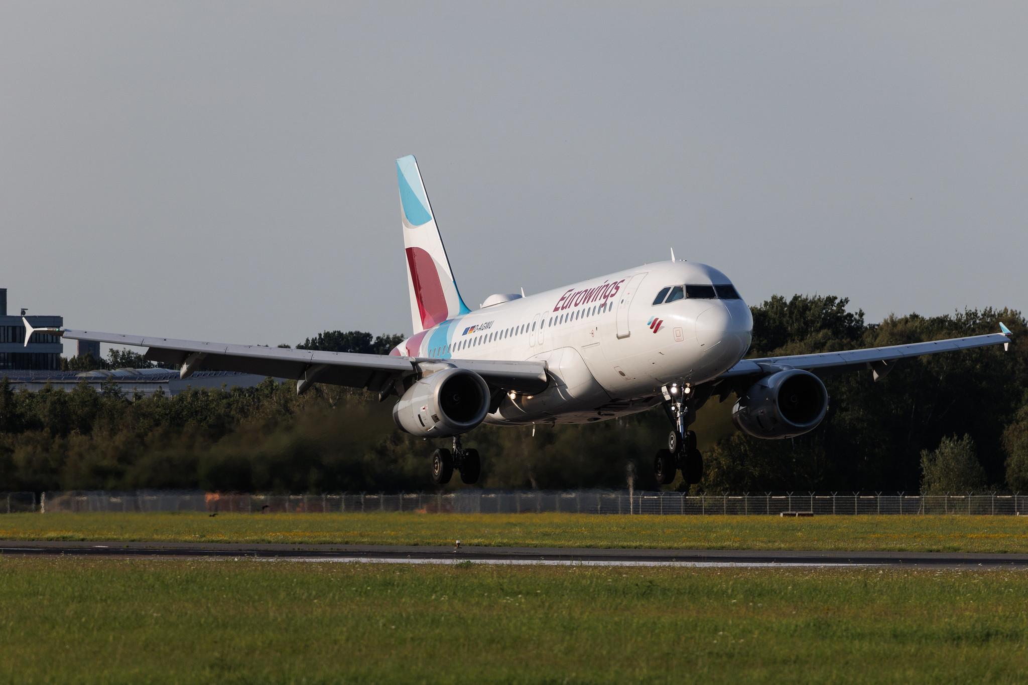 Hamburg Airport: Eurowings (EW / EWG) | Airbus A319-132 A319 | D-AGWU | MSN 5457