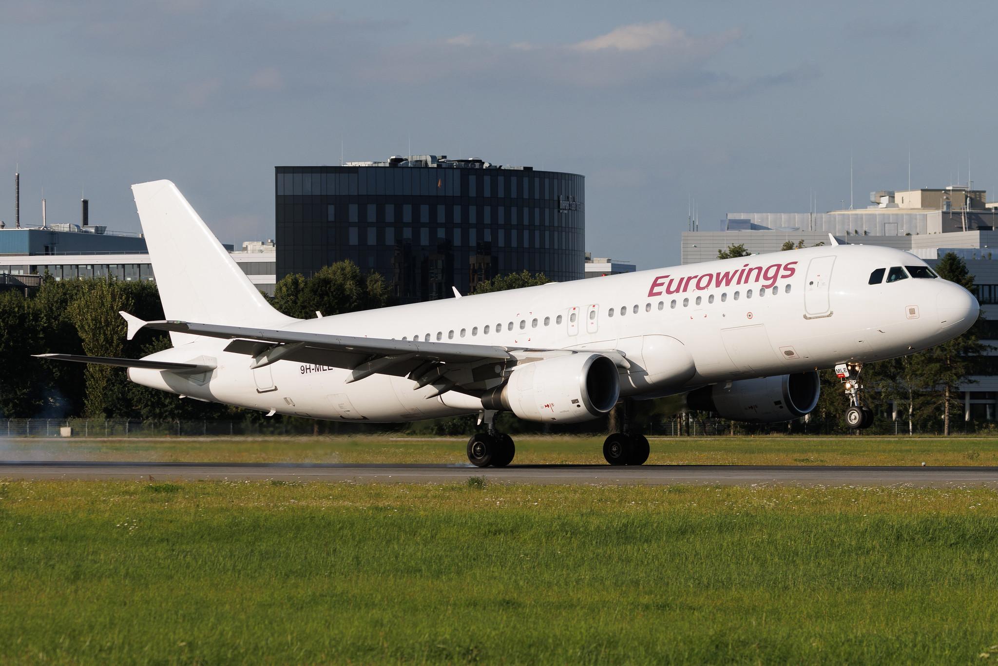 Hamburg Airport: Eurowings (EW / EWG) | Operator: Avion Express Malta | Airbus A320-214 A320 | 9H-MLE | MSN 04767