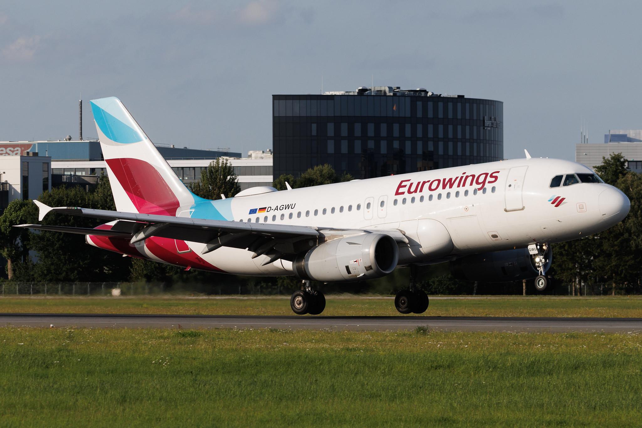 Hamburg Airport: Eurowings (EW / EWG) | Airbus A319-132 A319 | D-AGWU | MSN 5457