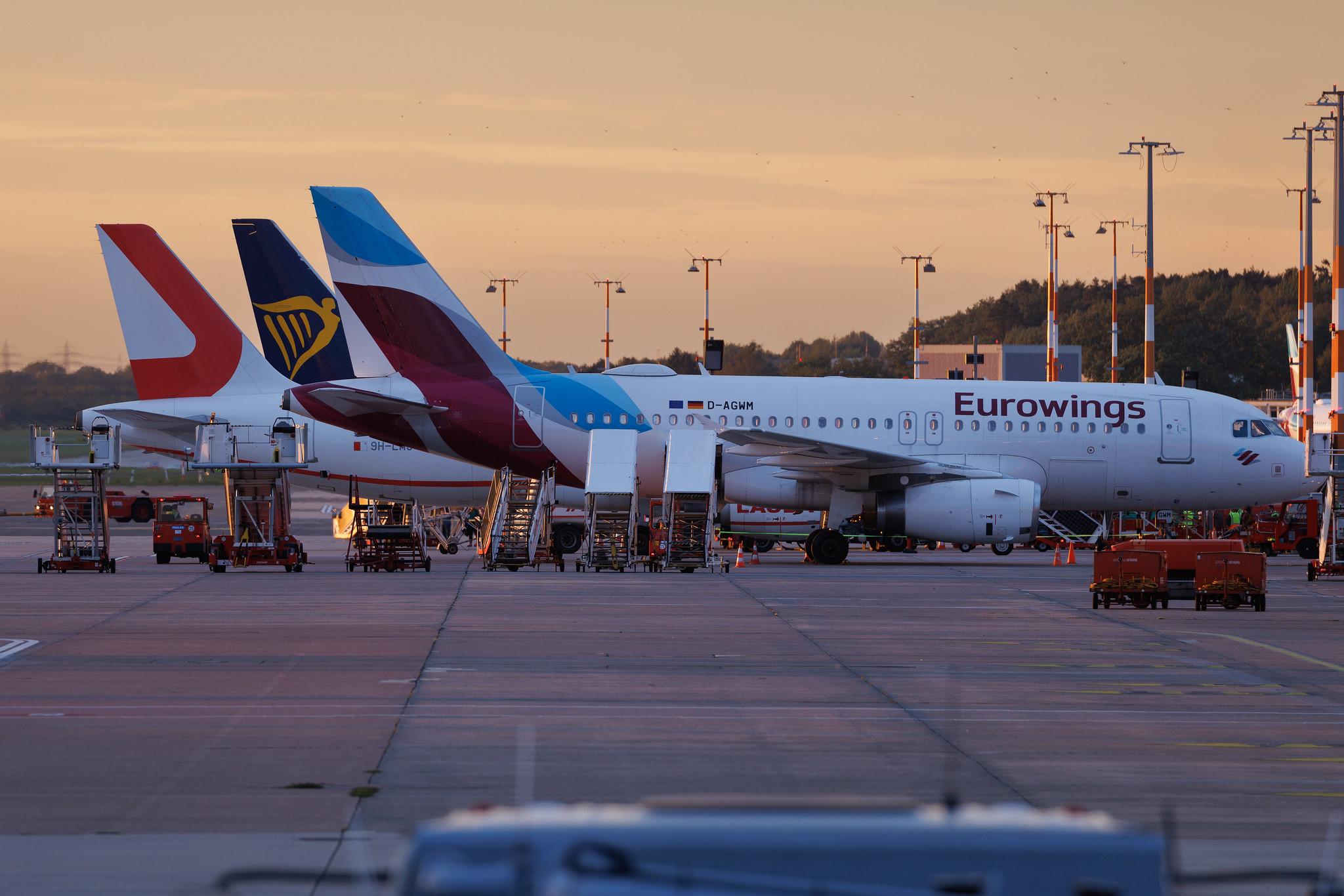 Hamburg Airport: Eurowings (EW / EWG) | Airbus A319-132 A319 | D-AGWM | MSN 3839