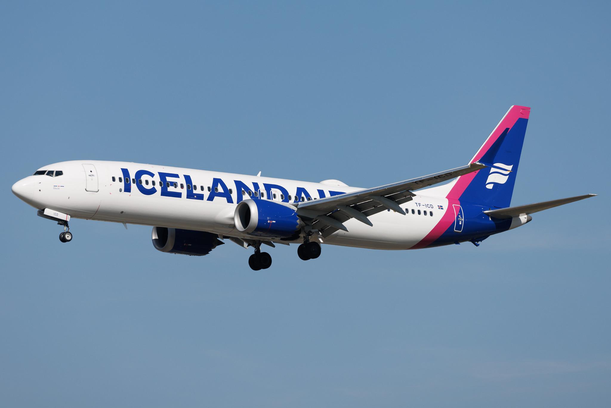Frankfurt Airport: Icelandair (FI / ICE) | Boeing 737 MAX 9 B39M | TF-ICD | MSN 44361