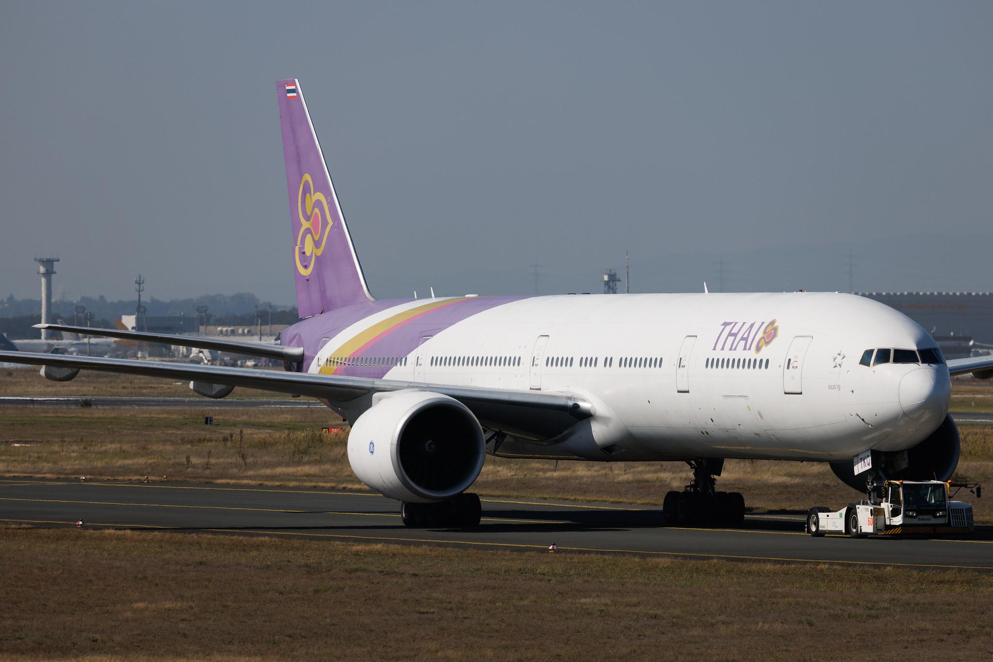Frankfurt Airport: Thai Airways (TG / THA) | Boeing 777-3AL(ER) B77W | HS-TKQ | MSN 41526