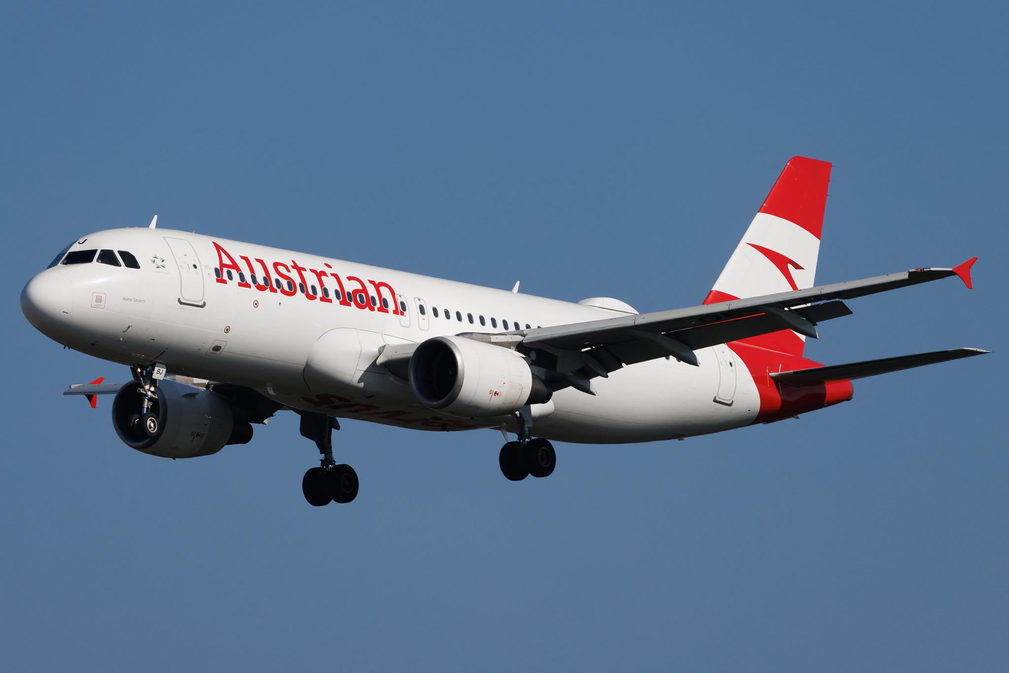 Frankfurt Airport: Austrian Airlines (OS / AUA) | Airbus A320-214 A320 | OE-LBJ | MSN 1553