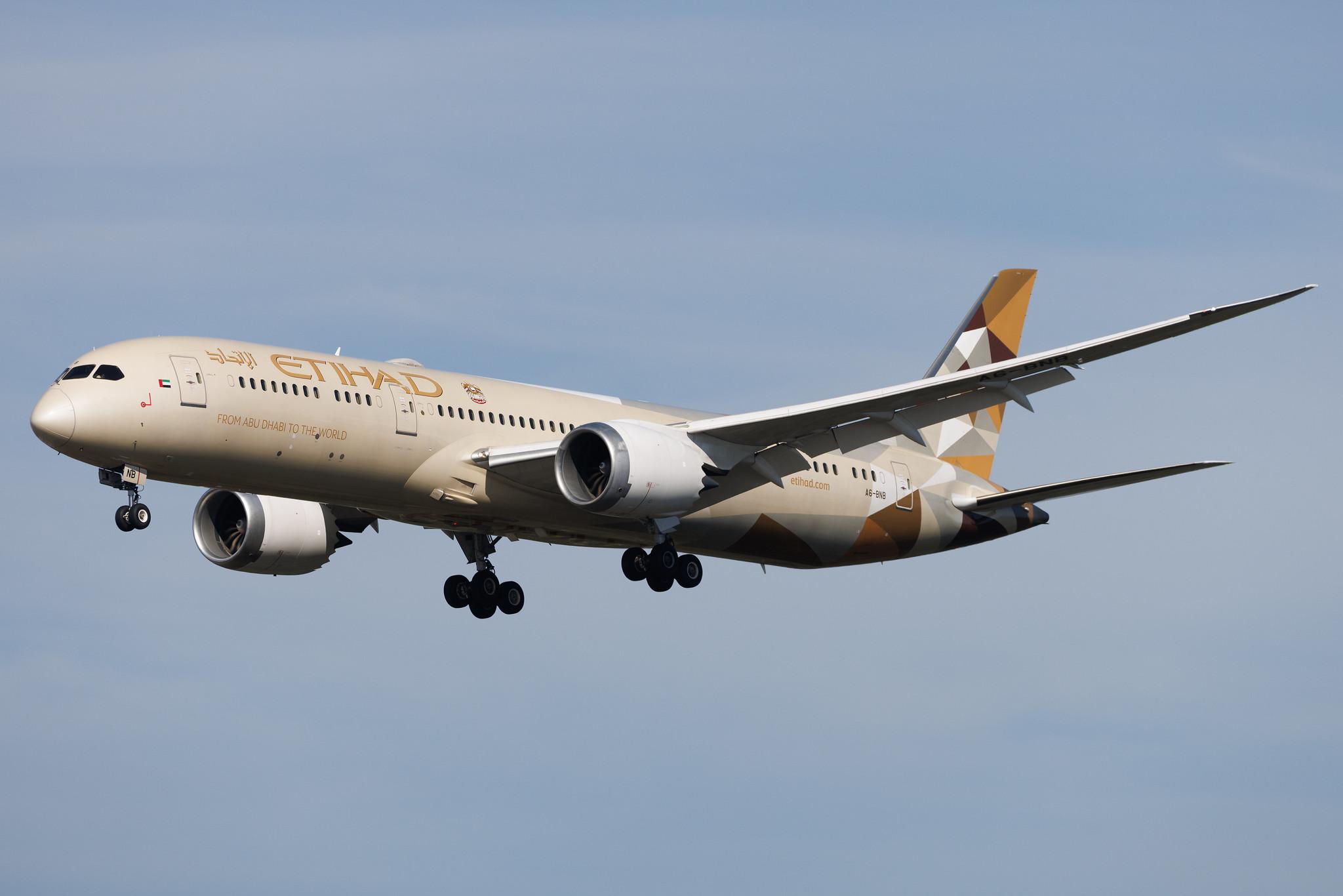 Frankfurt Airport: Etihad Airways (EY / ETD) | Boeing 787-9 Dreamliner B789 | A6-BNB | MSN 39669