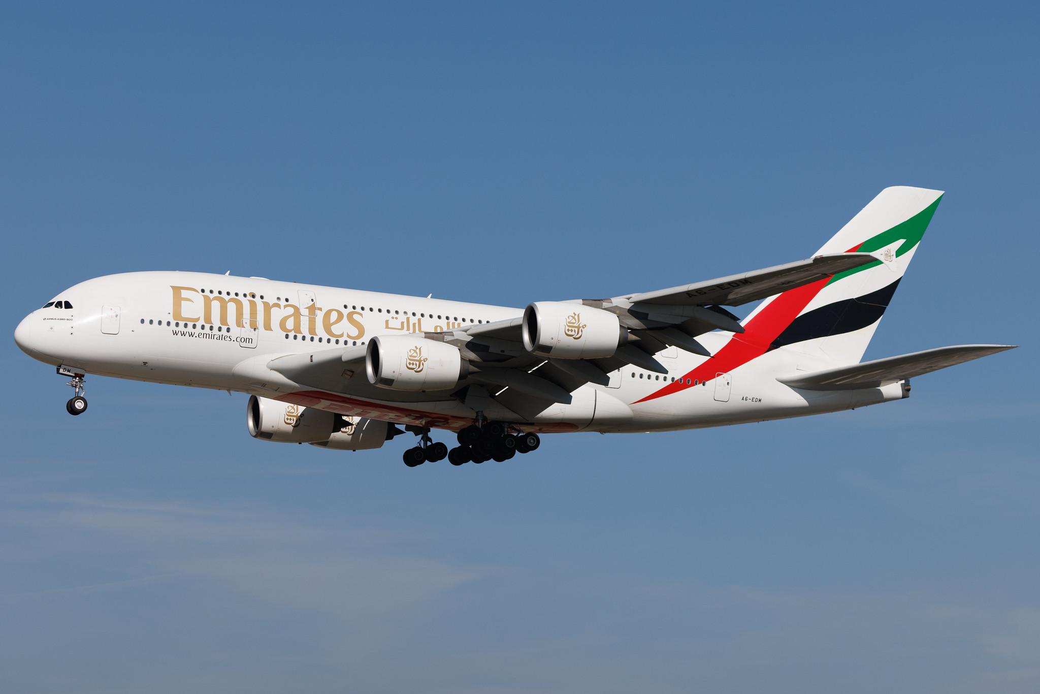 Frankfurt Airport: Emirates (EK / UAE) | Airbus A380-861 A388 | A6-EDM | MSN 042