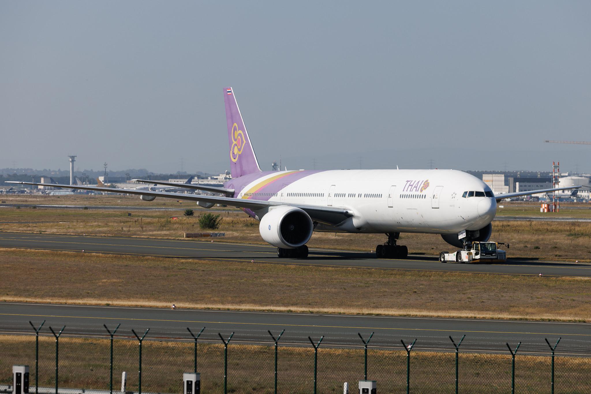 Frankfurt Airport: Thai Airways (TG / THA) | Boeing 777-3AL(ER) B77W | HS-TKQ | MSN 41526