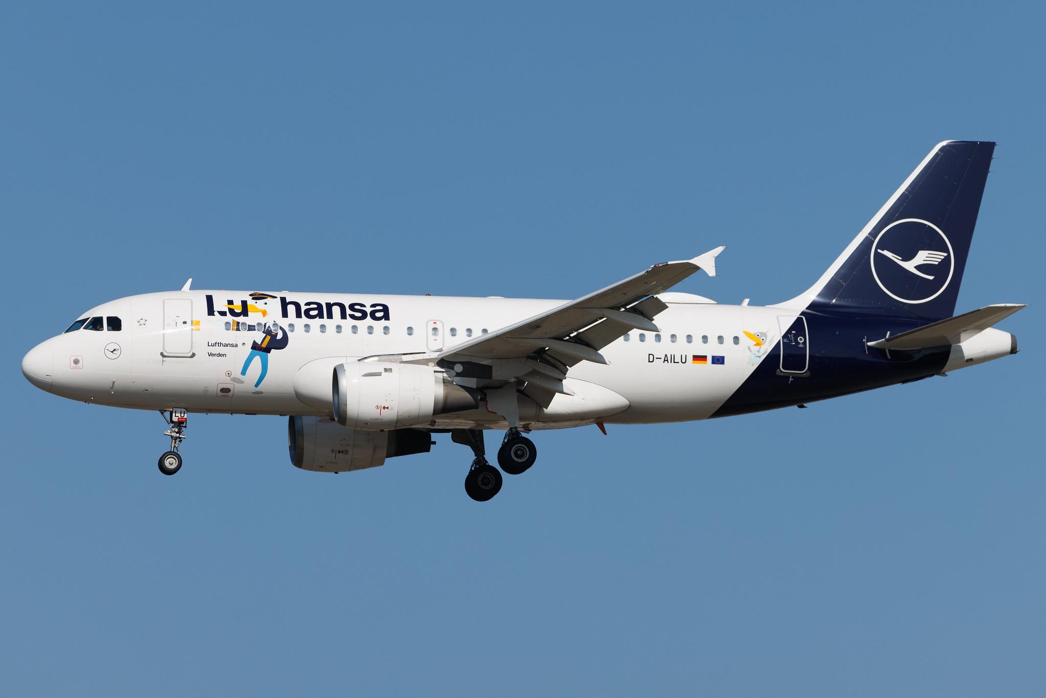 Frankfurt Airport: Lufthansa (LH / DLH) | Livery: Lu Sticker | Airbus A319-114 A319 | D-AILU | MSN 0744