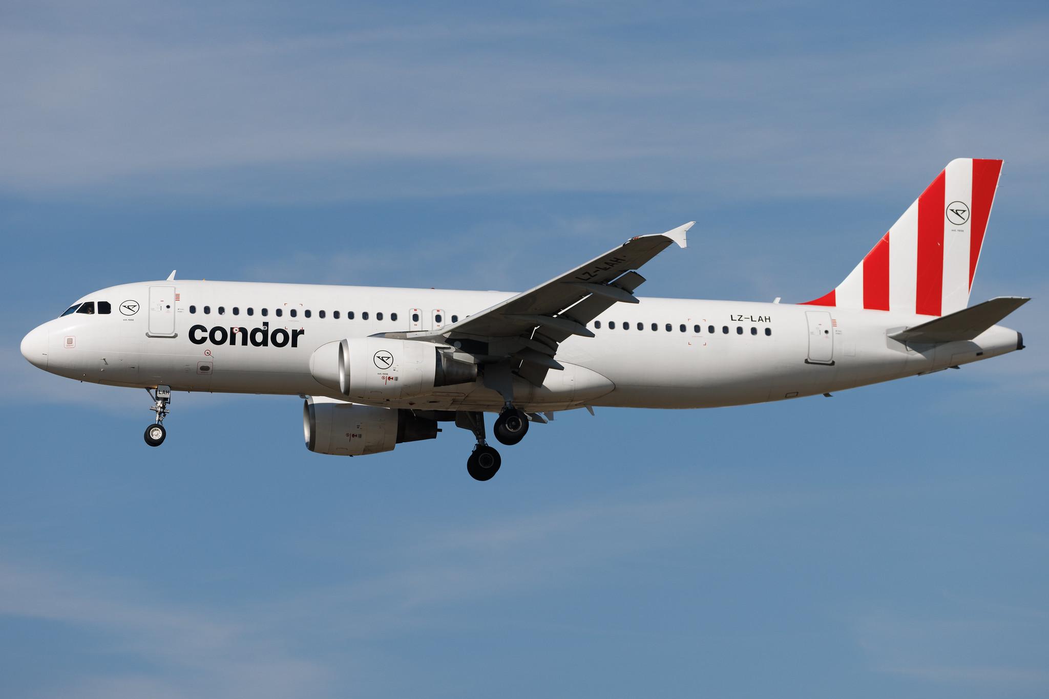 Frankfurt Airport: Condor (DE / CFG) | Operator: European Air Charter | Airbus A320-214 A320 | LZ-LAH | MSN 02540