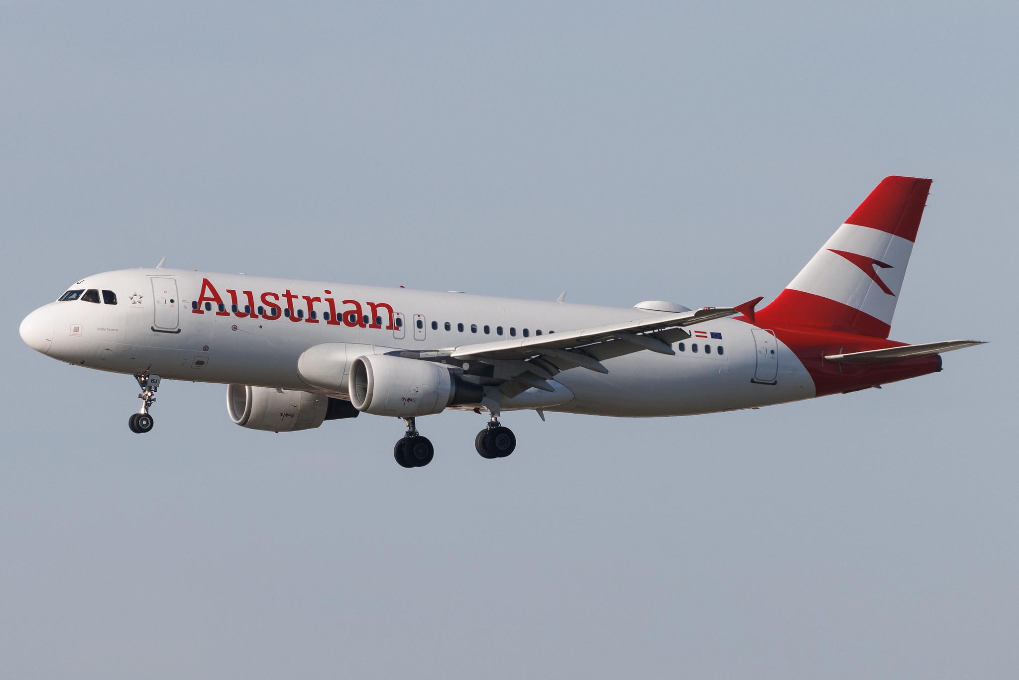 Frankfurt Airport: Austrian Airlines (OS / AUA) | Airbus A320-214 A320 | OE-LBJ | MSN 1553
